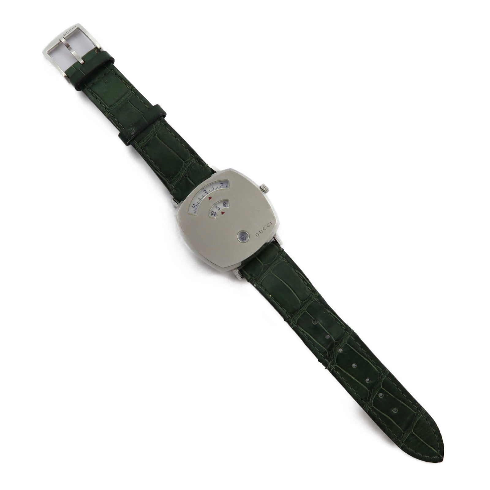 GUCCI Watch不鏽鋼手錶石英機芯銀色