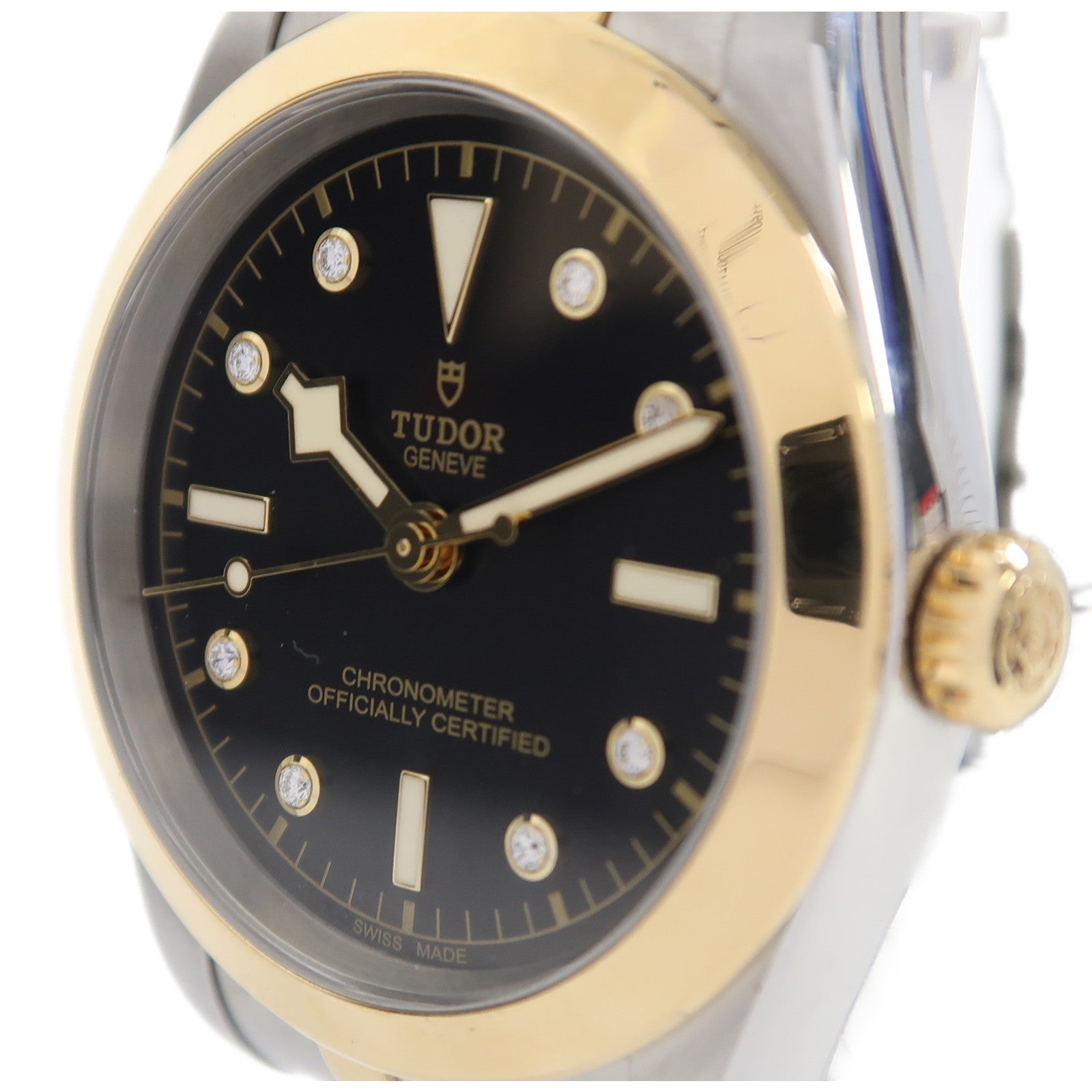 TUDOR Black Bay 18K黃金/不鏽鋼手錶自動機芯黑色