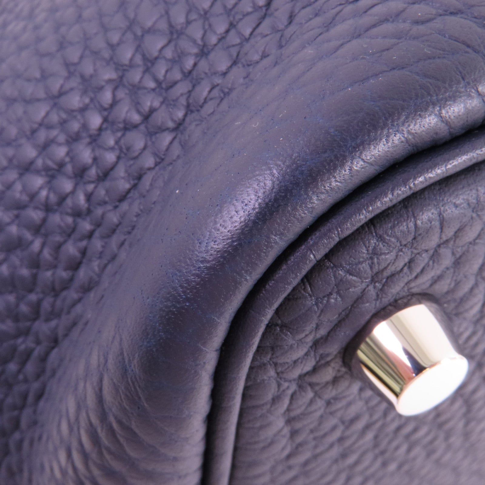 HERMES Clemence皮革Picontin PM銀扣手挽袋