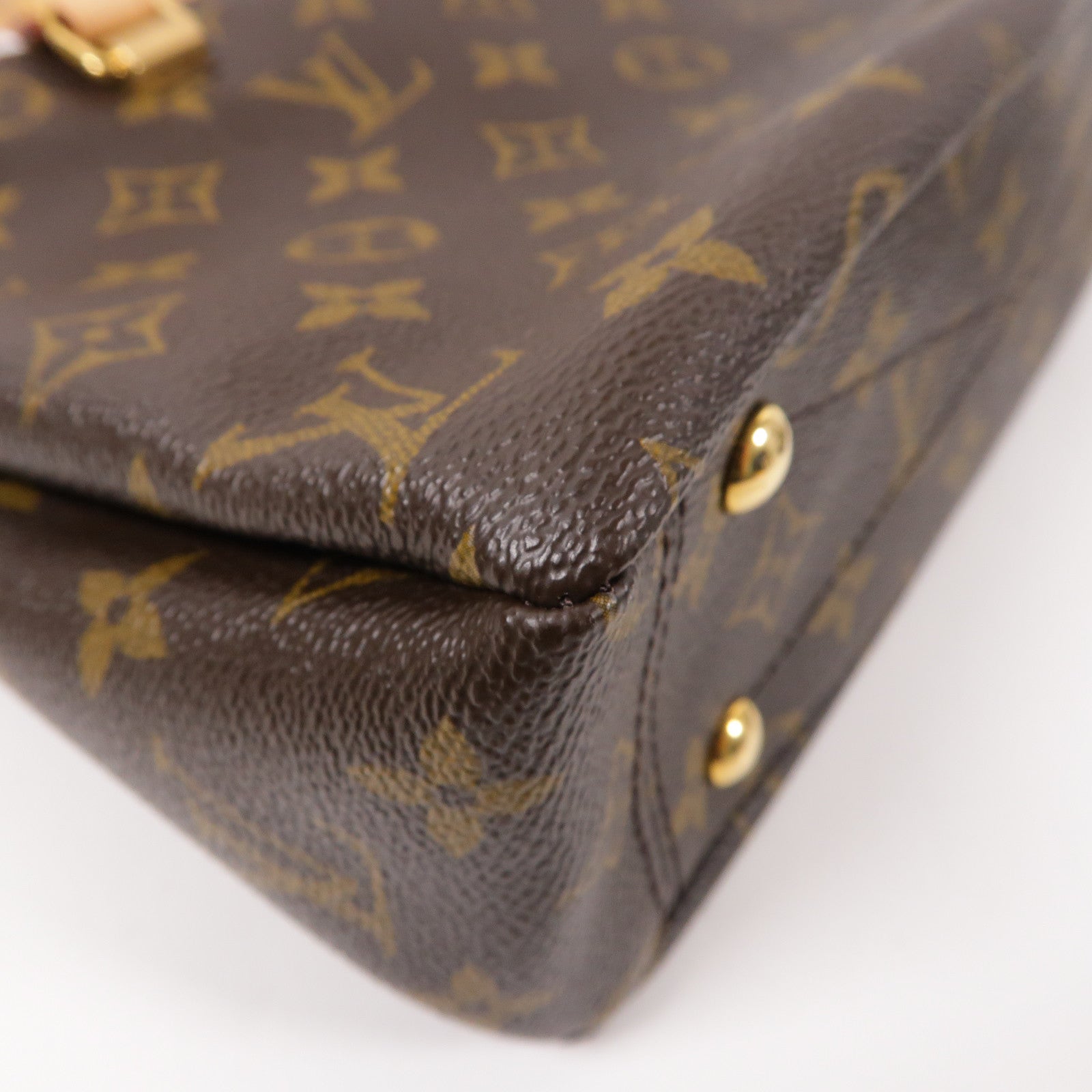 LOUIS VUITTON Monogram Pallas MM金扣手挽肩背兩用袋啡色