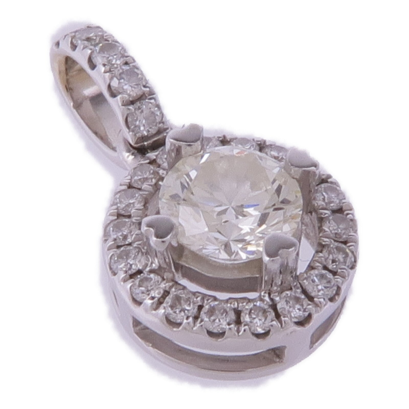 JEWELRY 18K白金Diamond Pendant Top鑽石吊墜