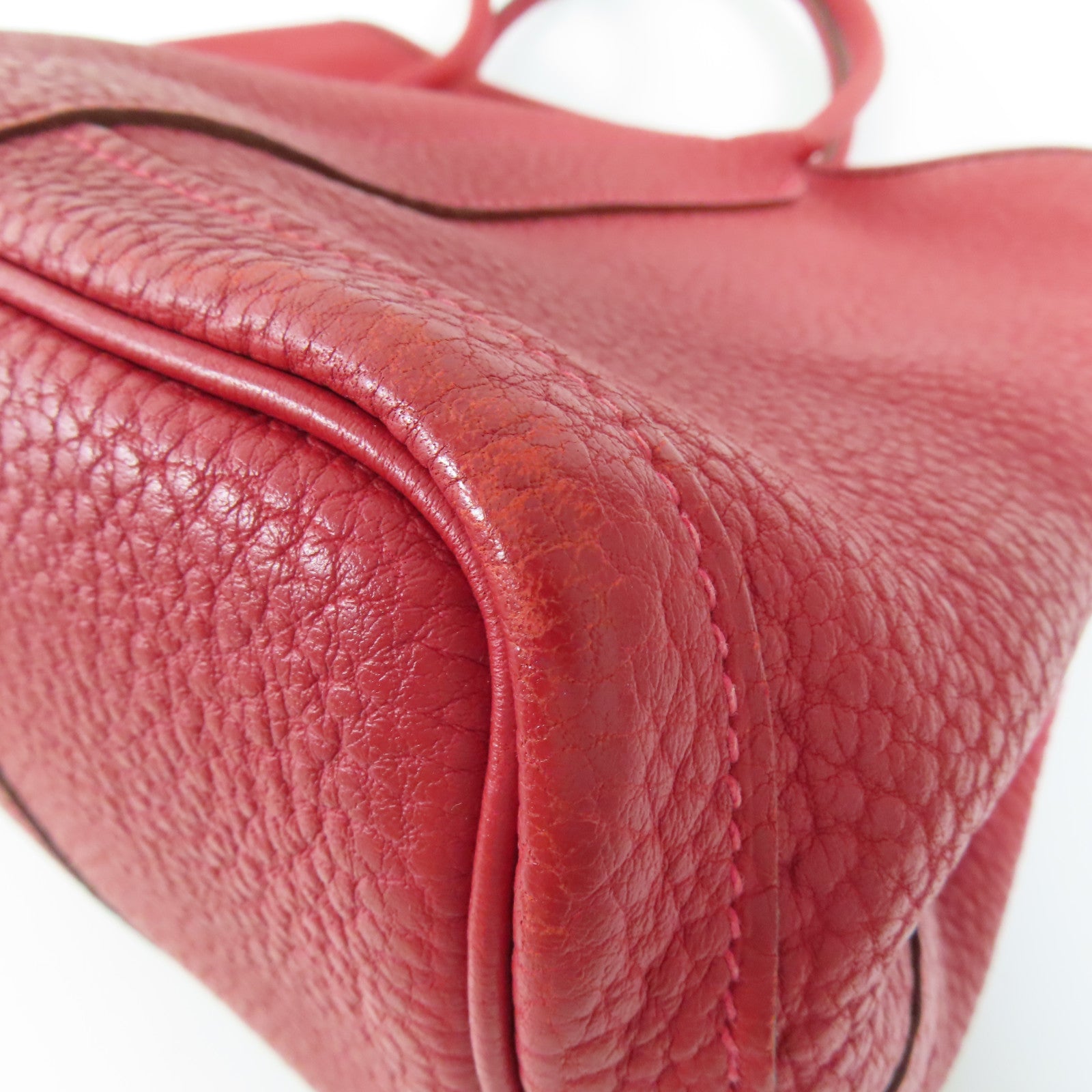 HERMES 【激減優惠】Negonda Garden Party TPM銀扣手挽袋Q5 Rouge Casaque