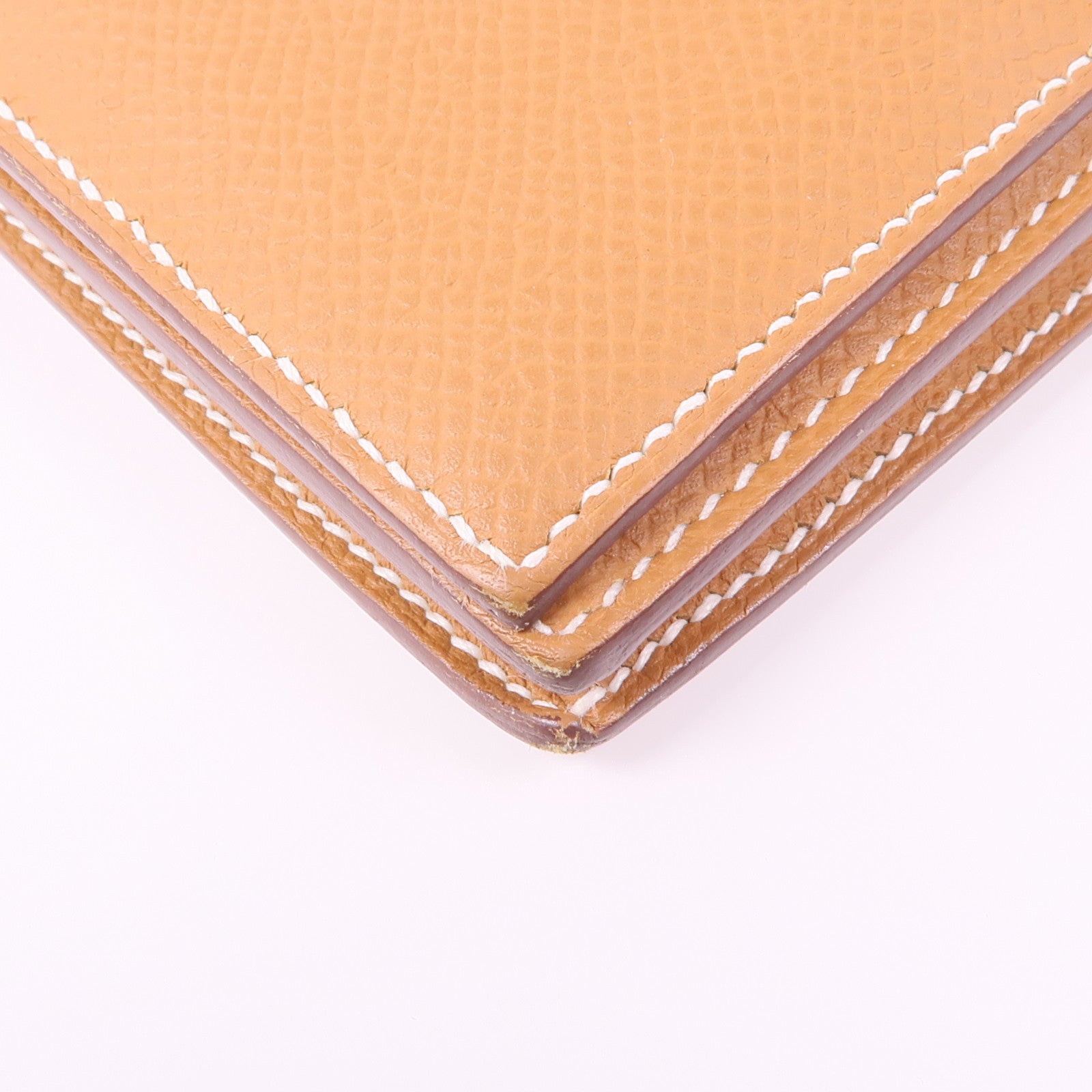 HERMES Epsom皮革Bearn Wallet金扣長錢包Gold