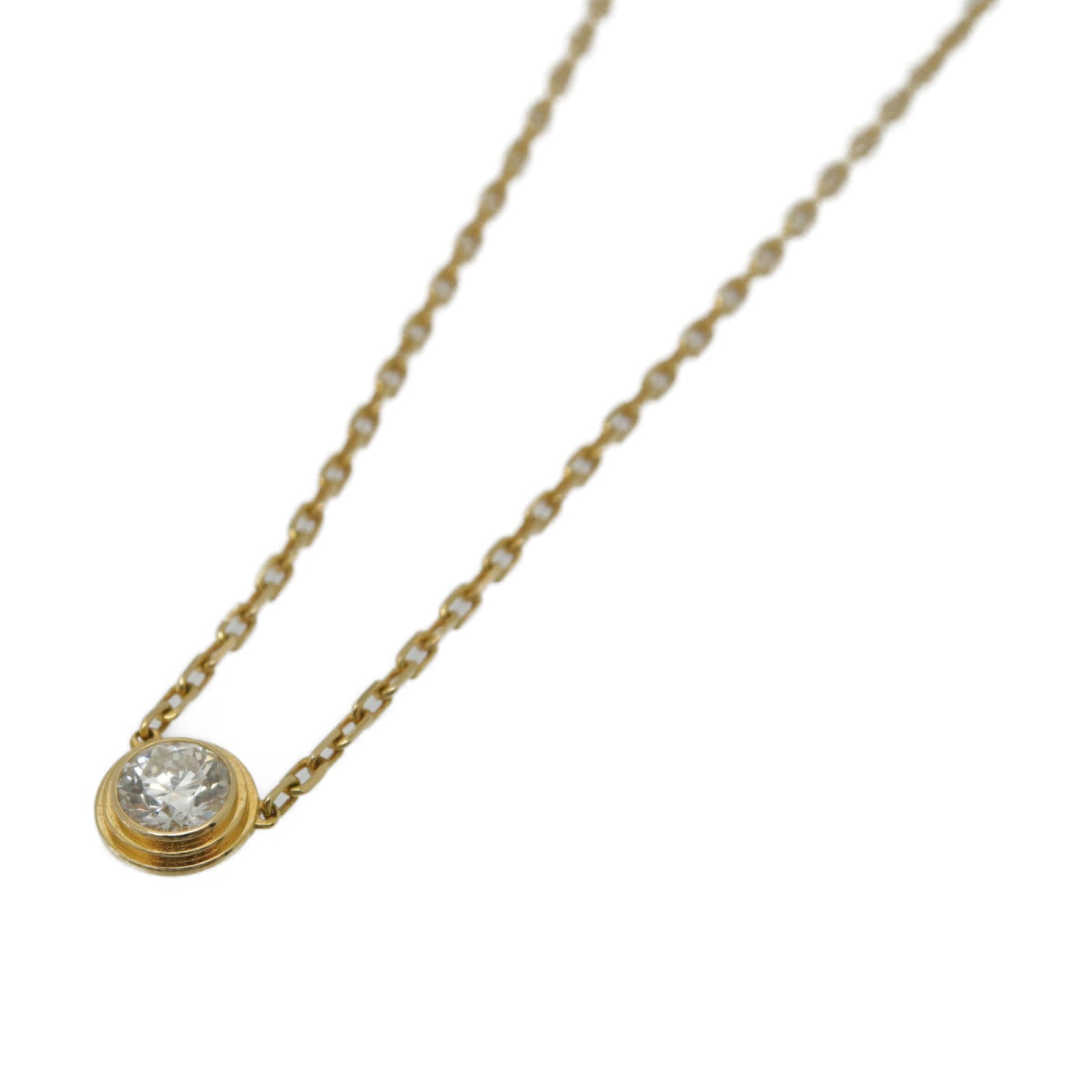 CARTIER 【激減優惠】18K玫瑰金Cartier d'Amour 0.18ct鑽石項鍊