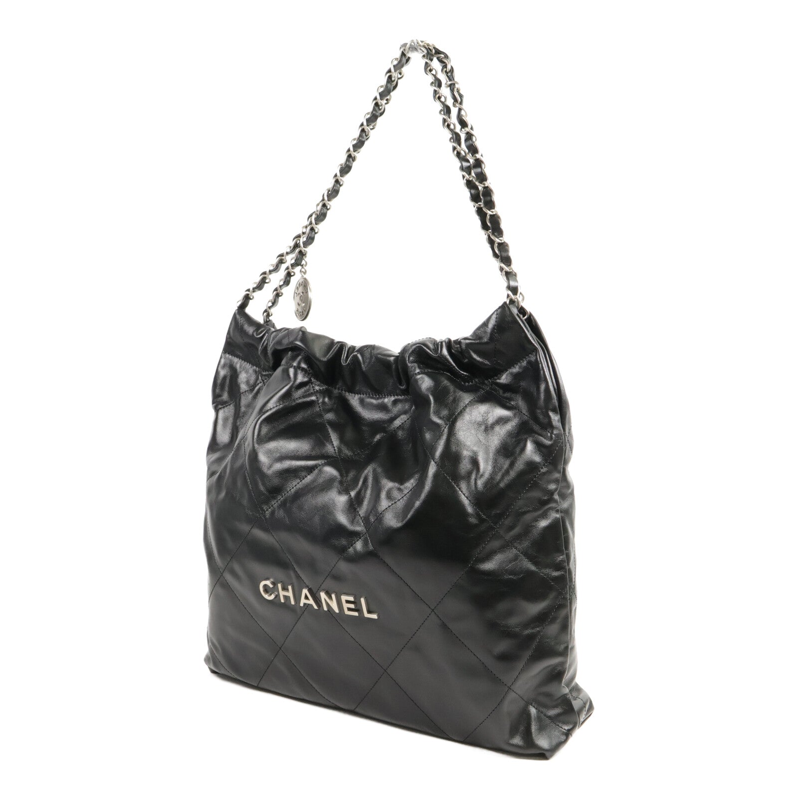 CHANEL 牛皮皮革Chanel 22 Medium鏈帶肩背袋