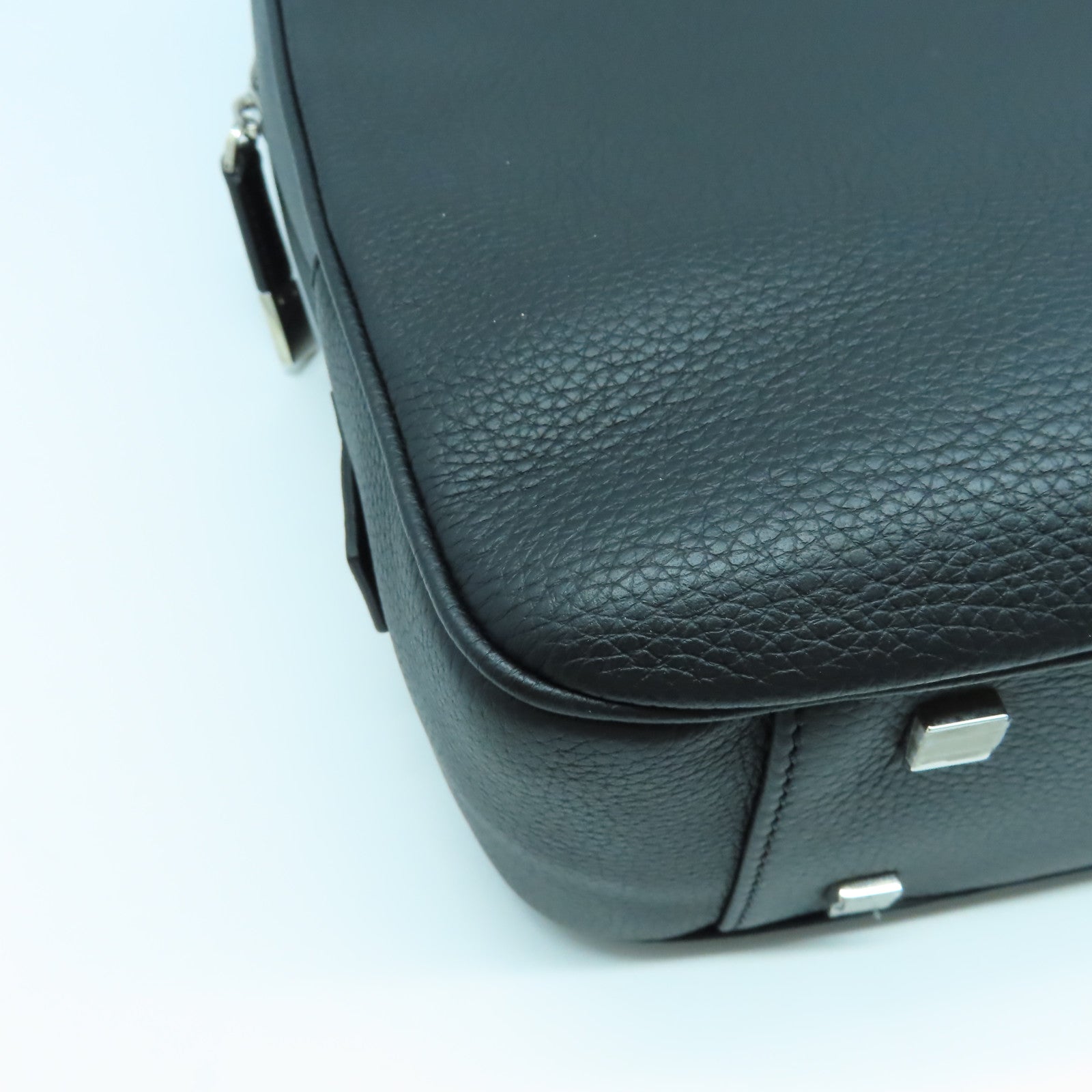Dior 【清倉大減價】牛皮皮革Briefcase銀扣公事包黑色