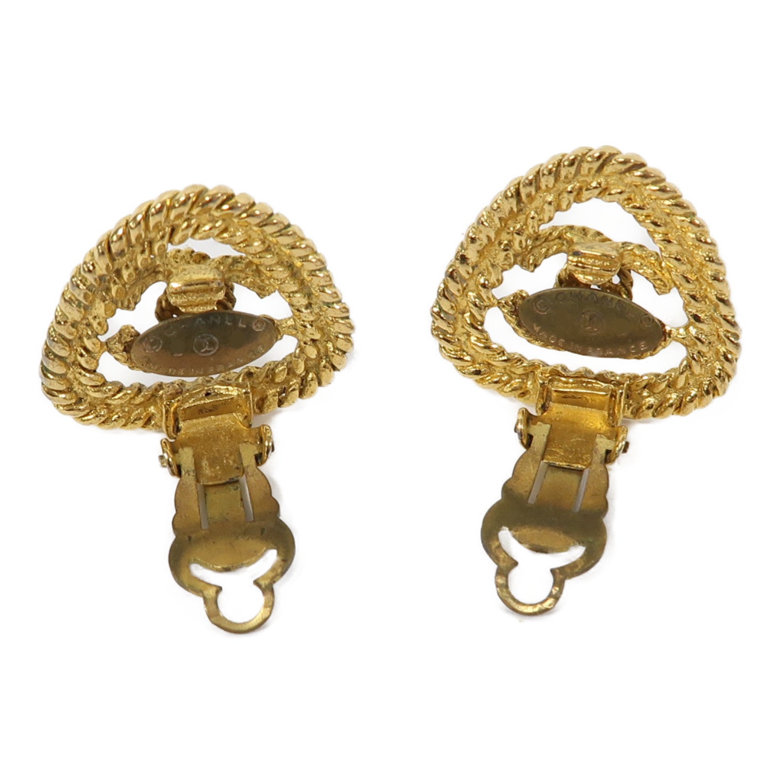CHANEL 金屬Earrings耳環金色