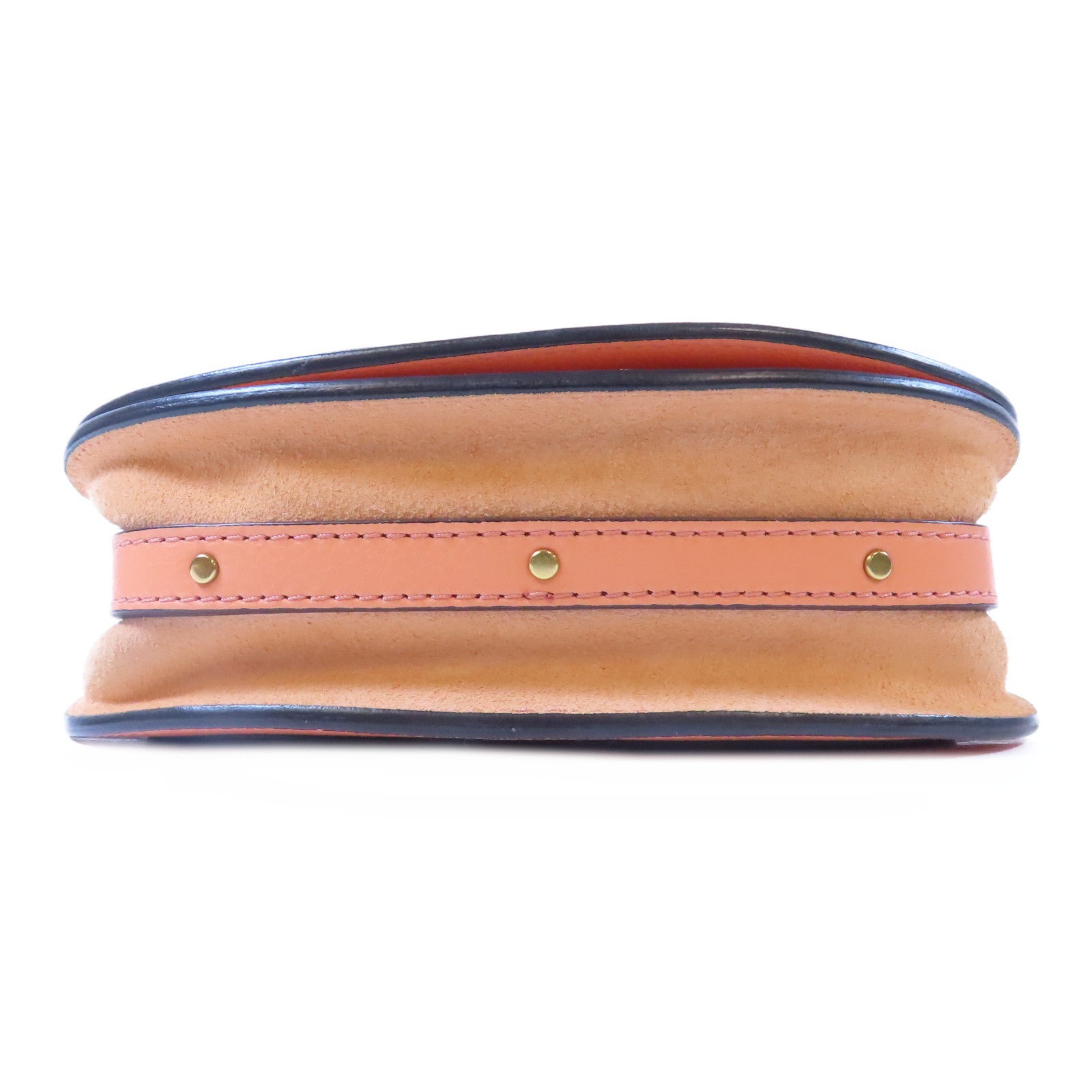 Chloe 牛皮皮革Shoulder Bag金扣手挽肩背兩用袋橙色
