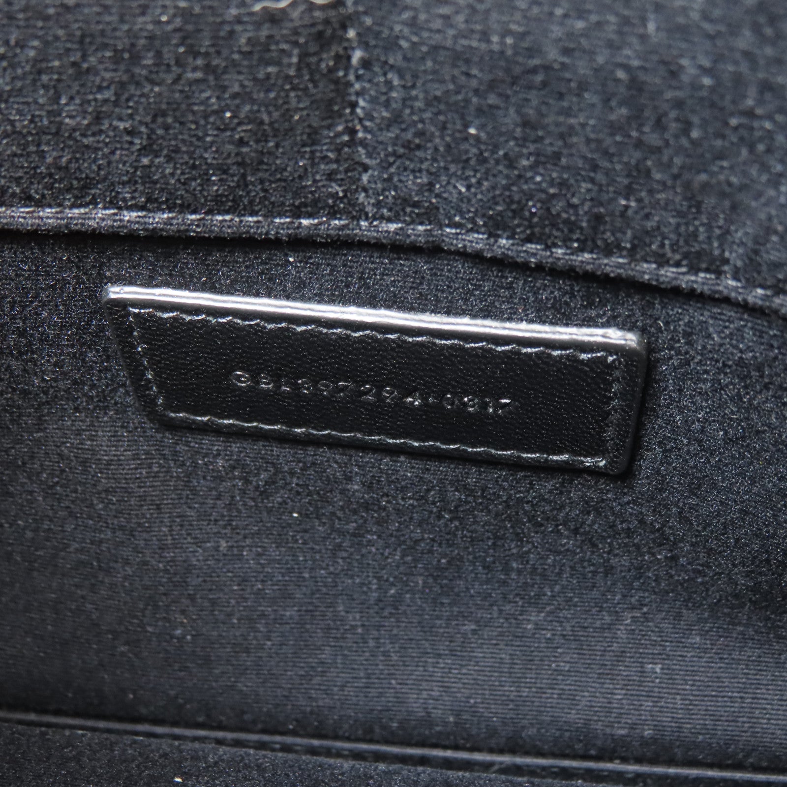 SAINT LAURENT 皮革Clutch Bag銀扣手拿包黑色