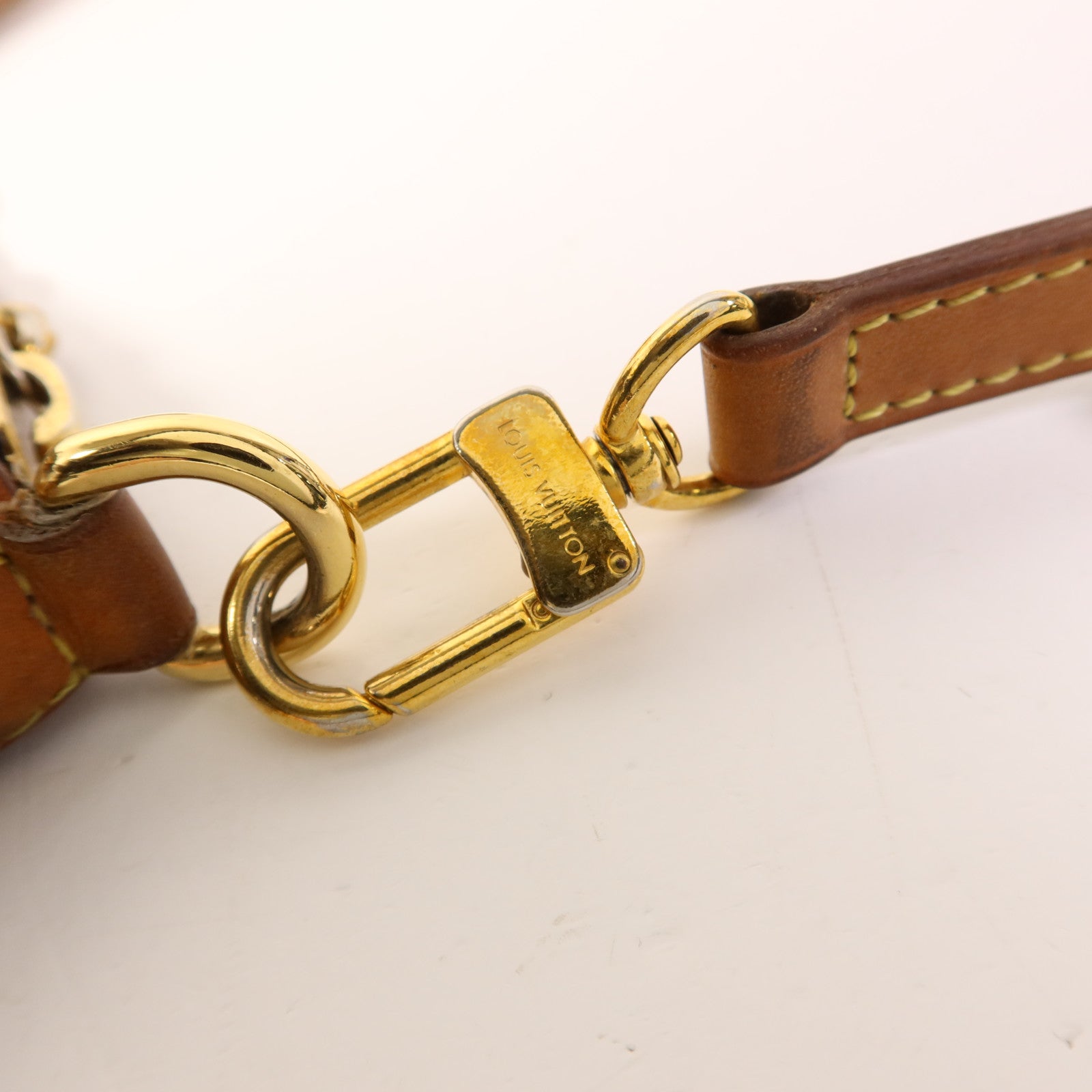 LOUIS VUITTON Monogram Palermo PM金扣手挽肩背兩用袋棕色