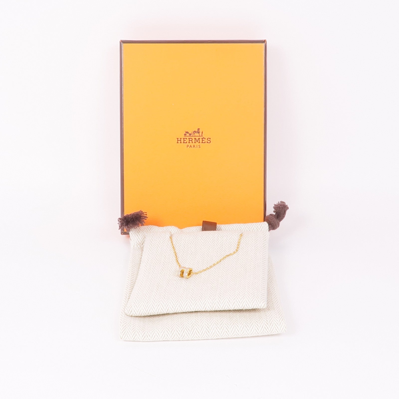 HERMES 金屬Mini Pop H項鍊Chai