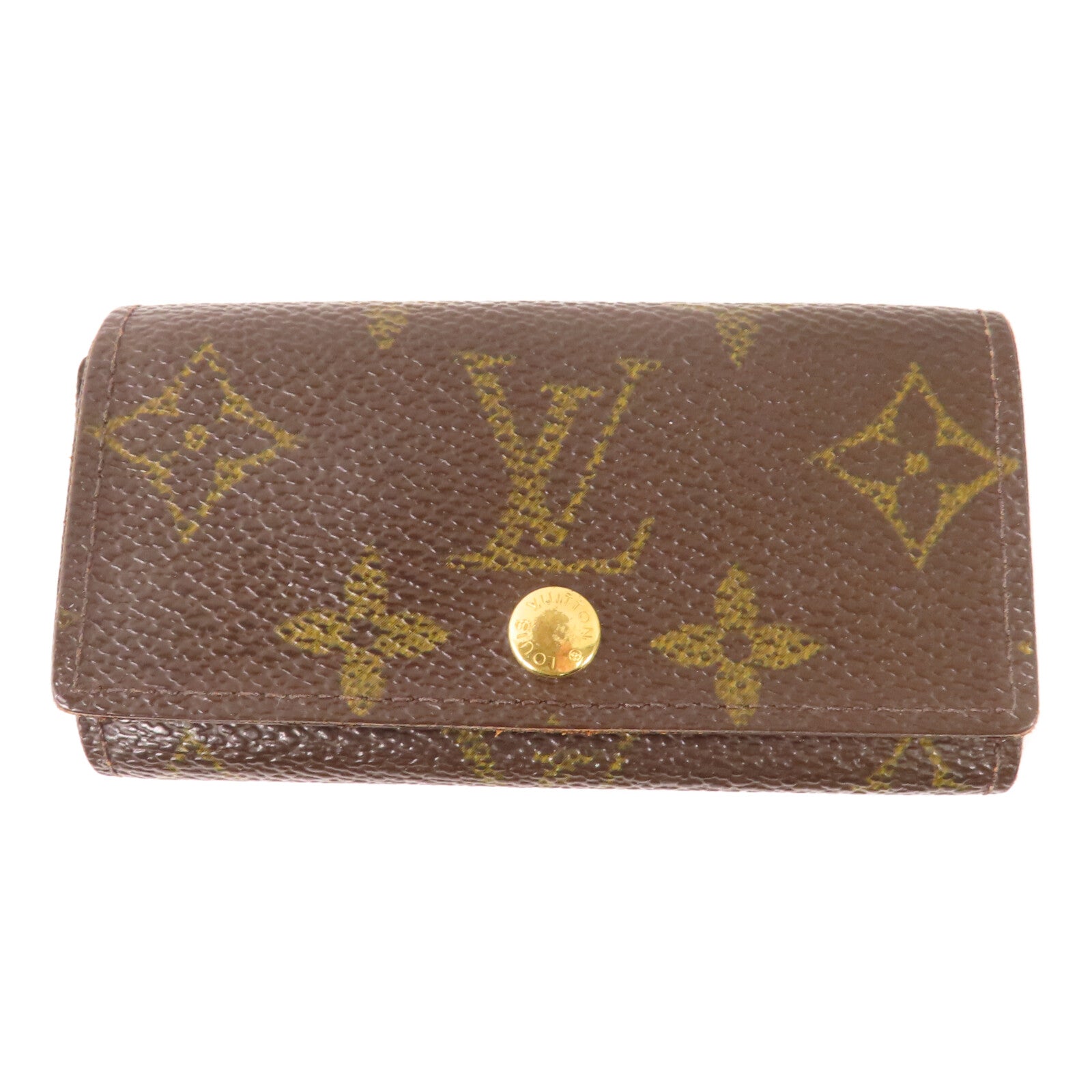 LOUIS VUITTON Monogram 4Key Holder金扣鎖匙包