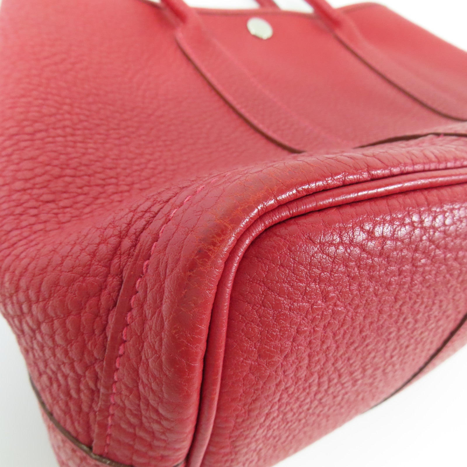 HERMES 【激減優惠】Negonda Garden Party TPM銀扣手挽袋Q5 Rouge Casaque