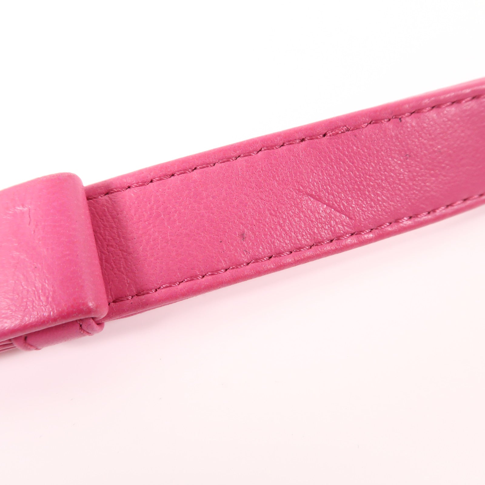 CHANEL CC Boy 20 Chain Shoulder Bag Velvet Pink