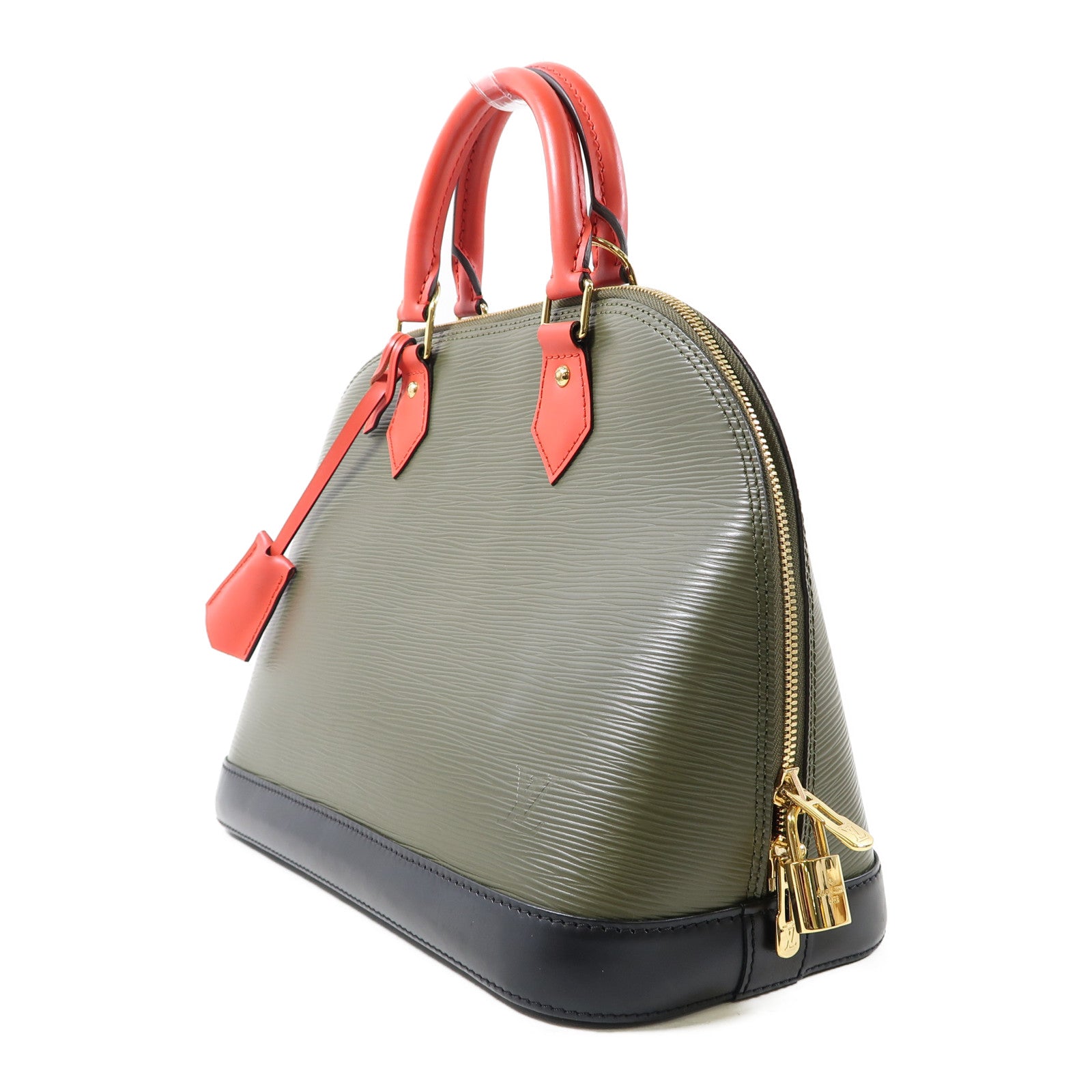 LOUIS VUITTON Epi Alma PM金扣手挽袋綠色/紅色/黑色