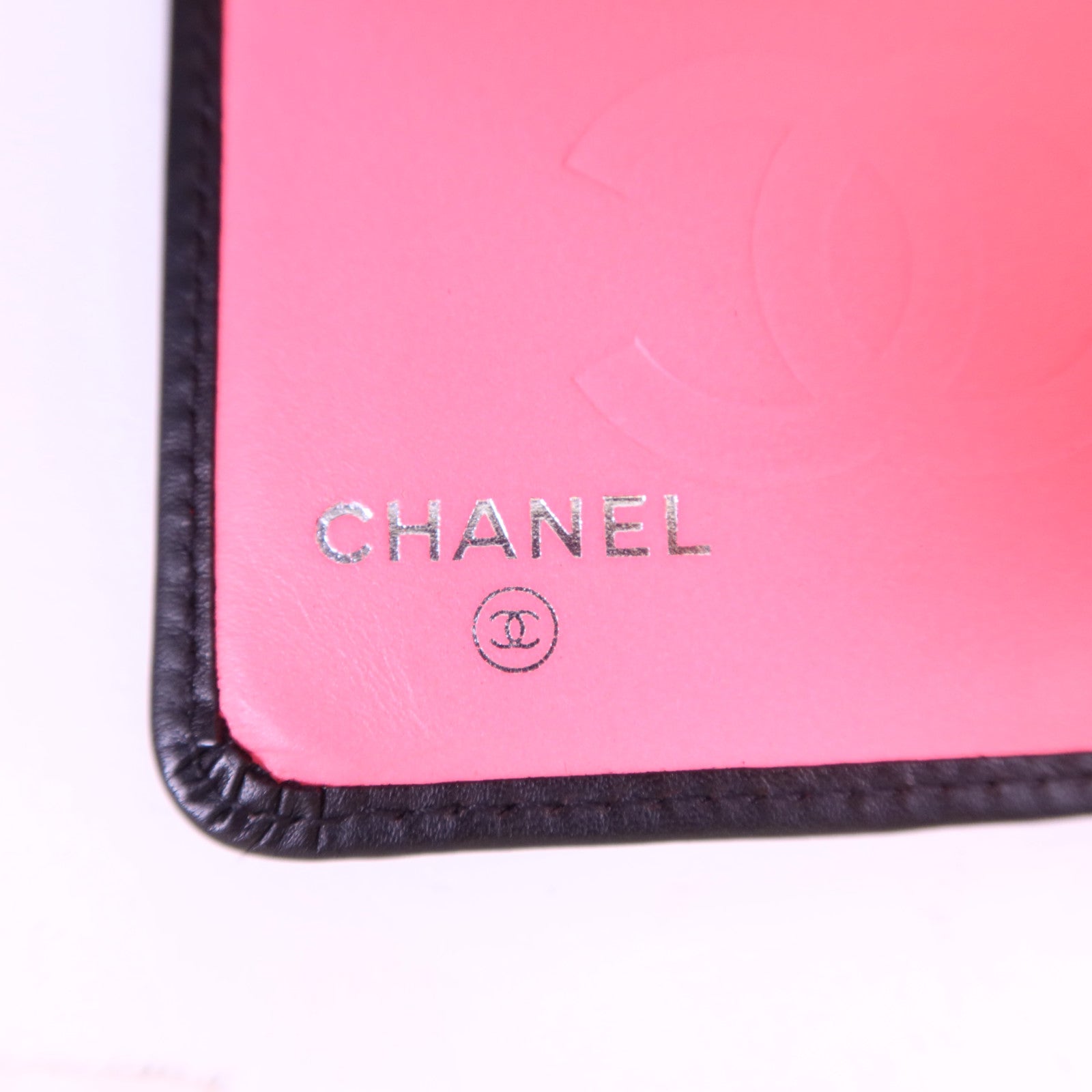 CHANEL 牛皮皮革Cambon Long Wallet銀扣長錢包