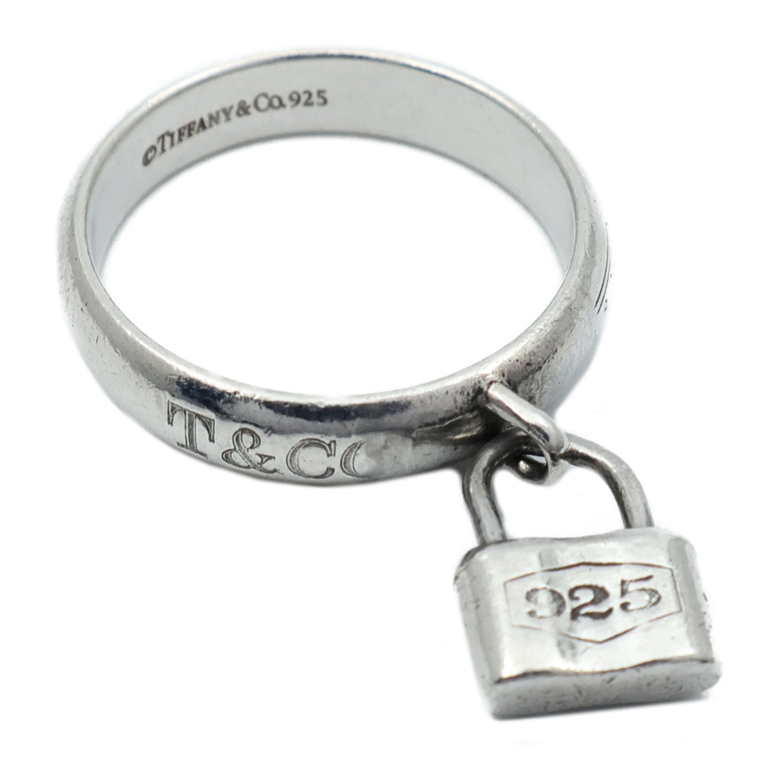 TIFFANY＆CO 【激減優惠】925/837純銀Lock Ring戒指US#5.75