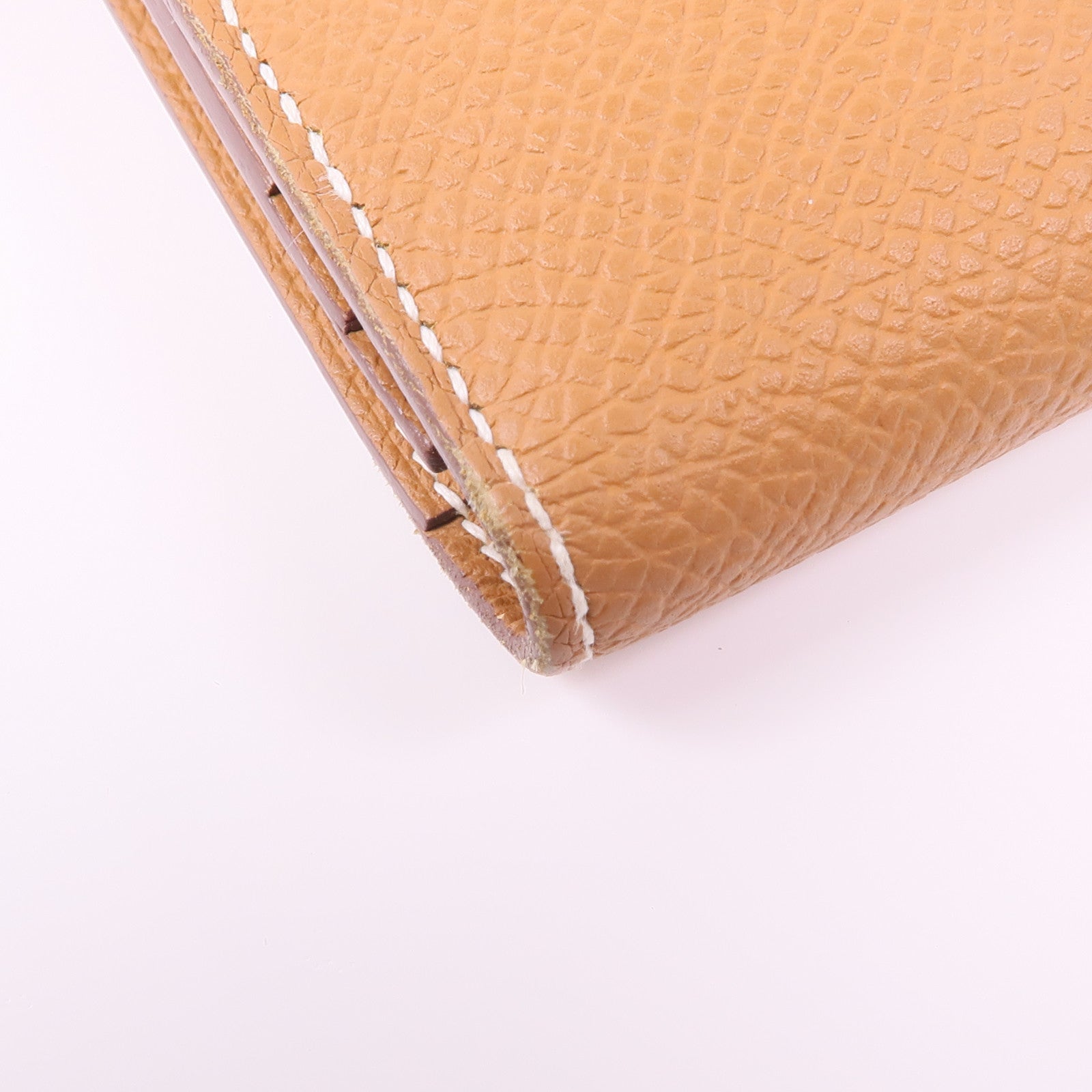 HERMES Epsom皮革Bearn Wallet金扣長錢包Gold