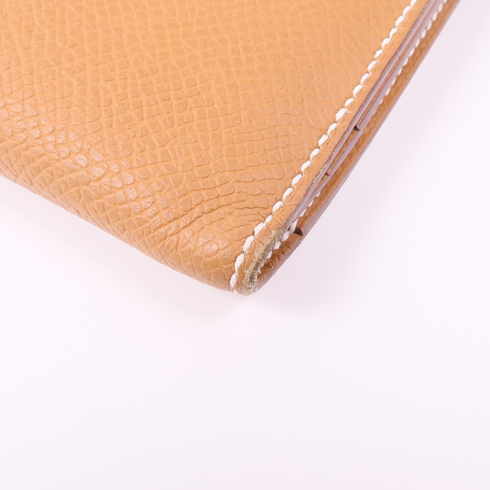 HERMES Epsom皮革Bearn Wallet金扣長錢包Gold