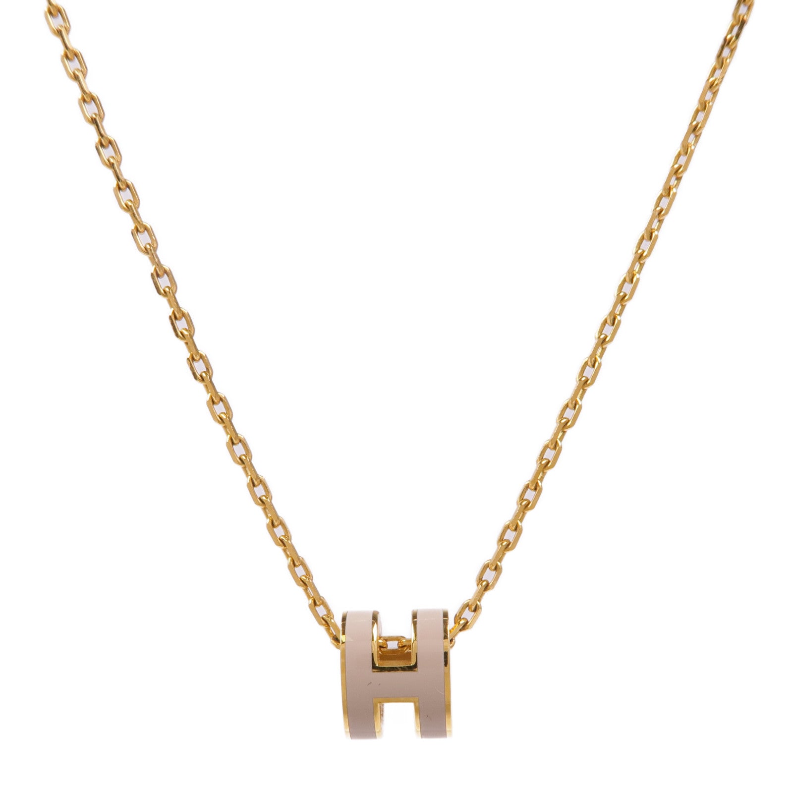 HERMES 金屬Mini Pop H項鍊Chai