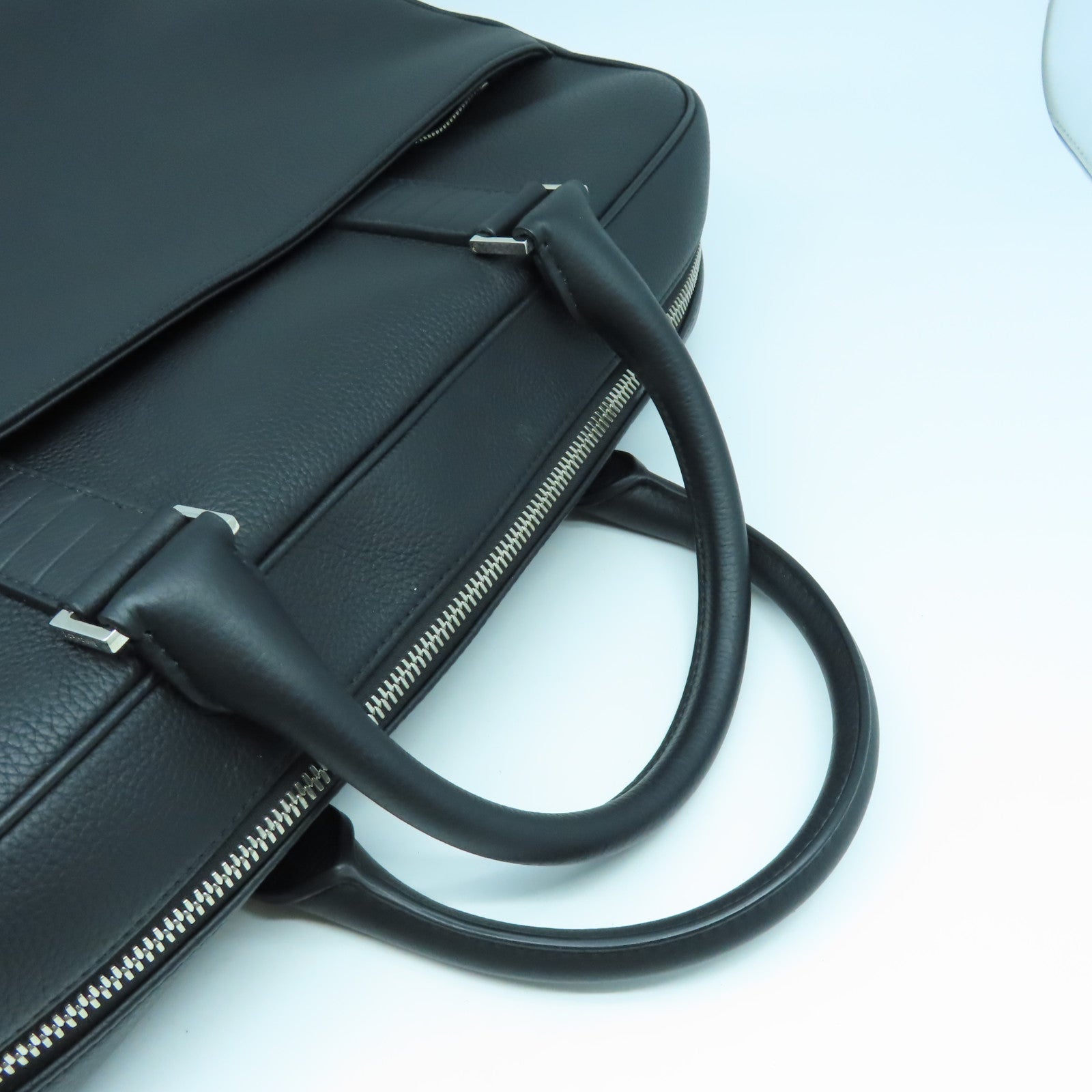 Dior 【清倉大減價】牛皮皮革Briefcase銀扣公事包黑色