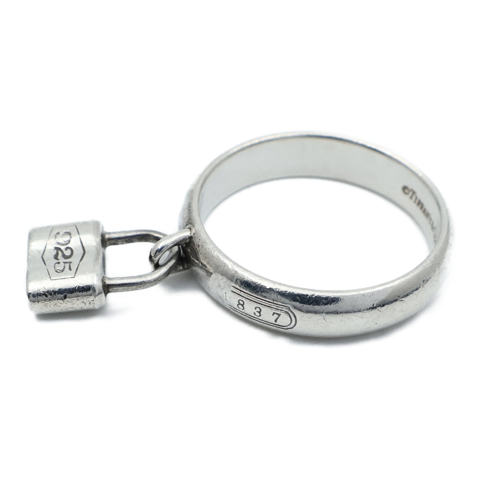 TIFFANY＆CO 【激減優惠】925/837純銀Lock Ring戒指US#5.75