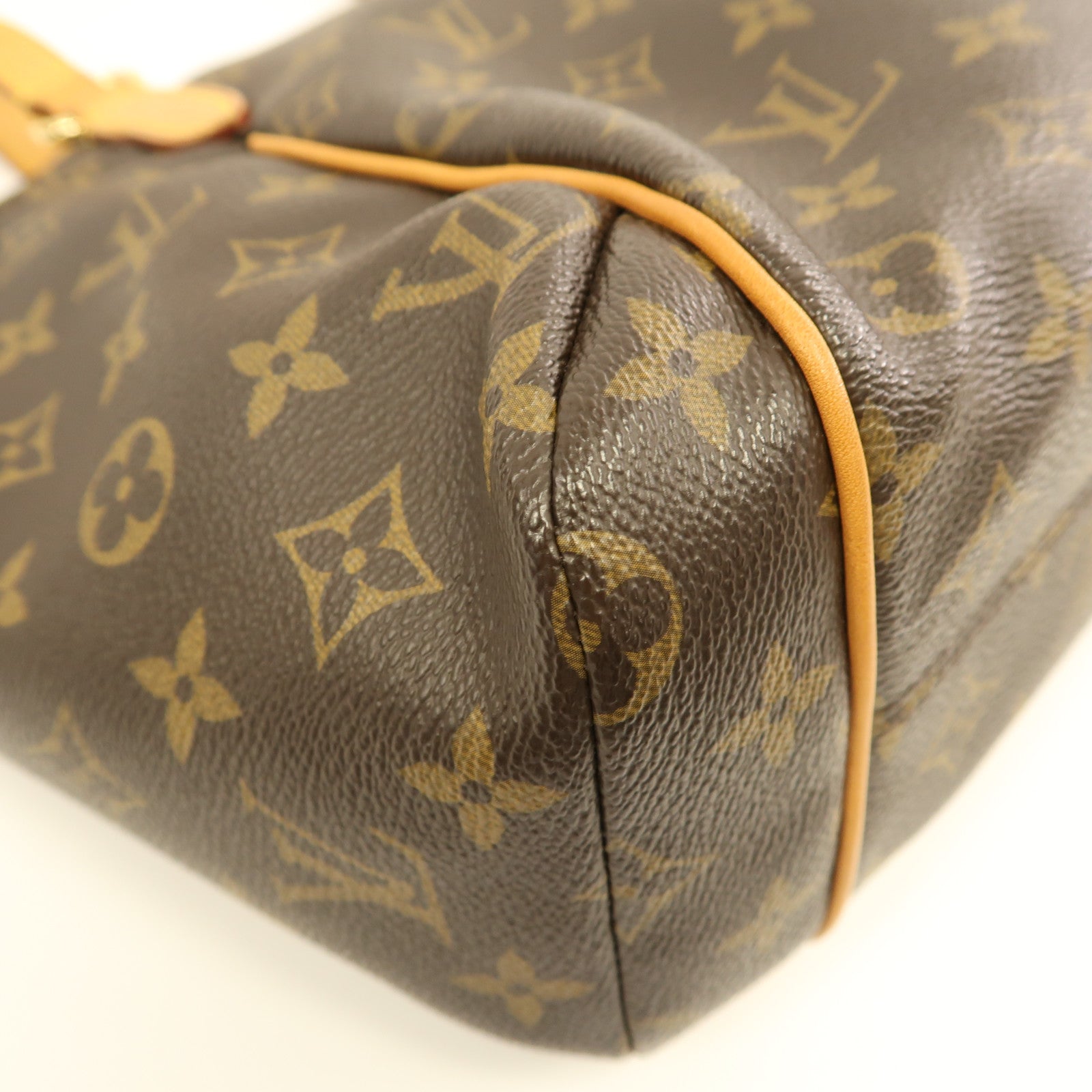 LOUIS VUITTON Monogram Totally MM金扣肩背袋棕色