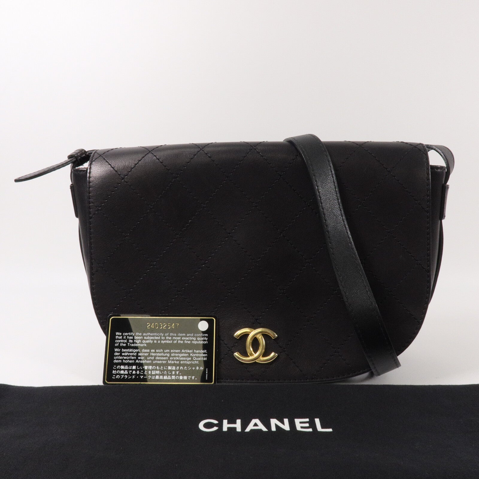 CHANEL 牛皮皮革Messanger Bag肩背袋