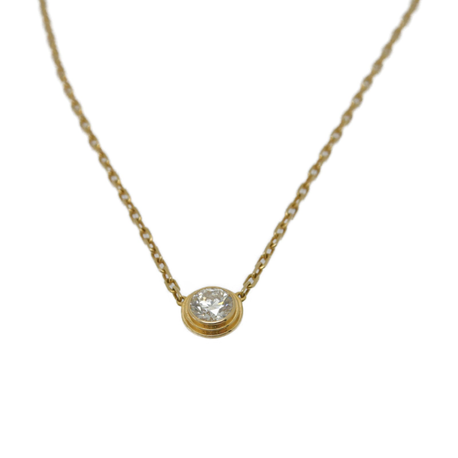 CARTIER 【激減優惠】18K玫瑰金Cartier d'Amour 0.18ct鑽石項鍊