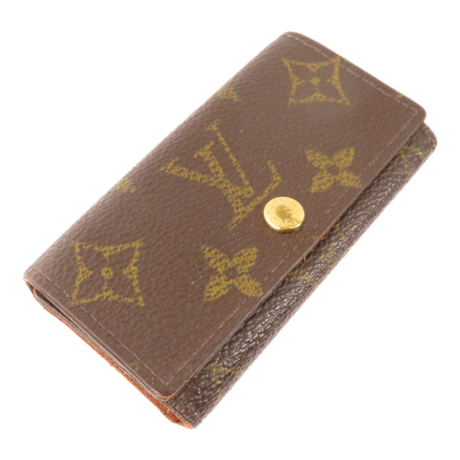 LOUIS VUITTON Monogram 4Key Holder金扣鎖匙包