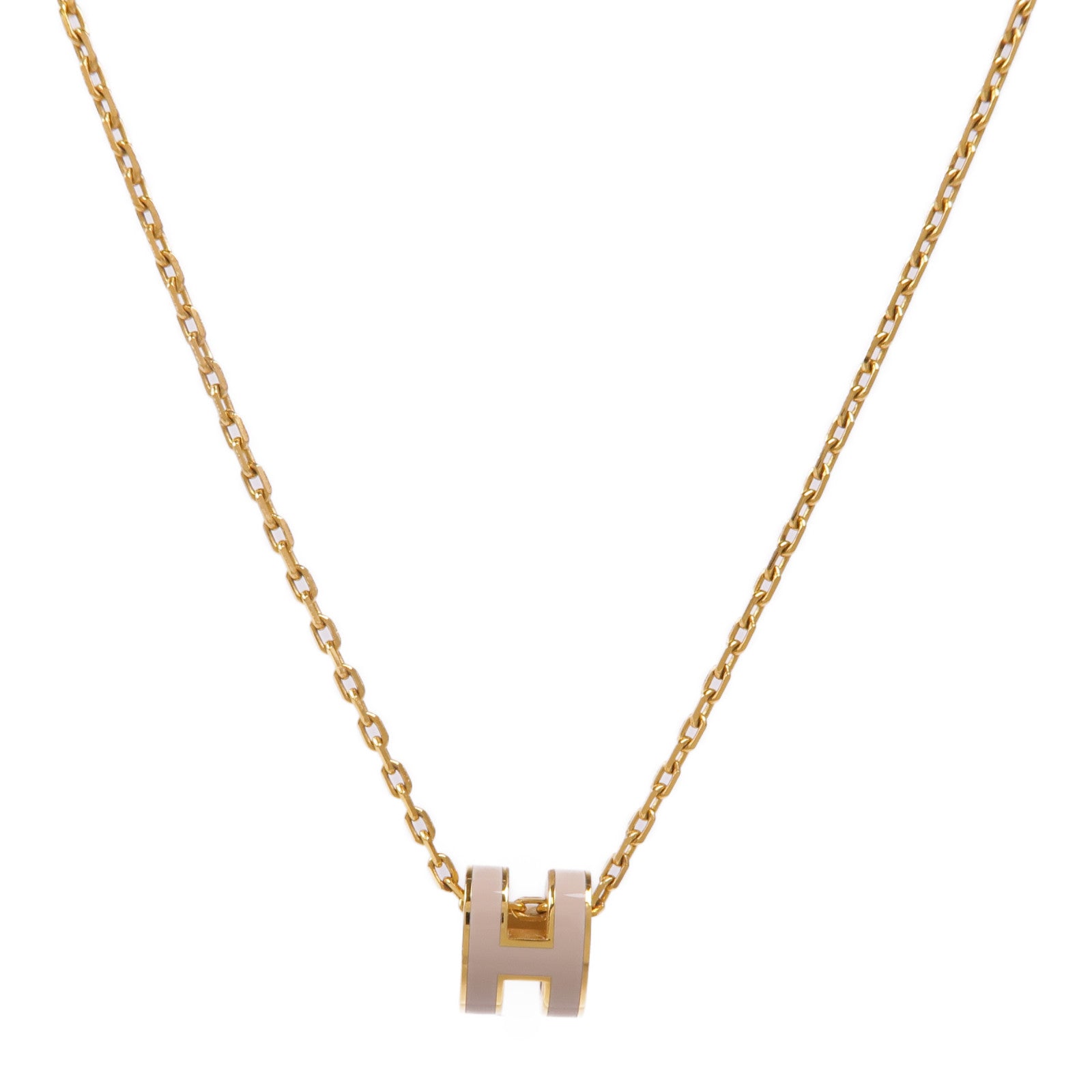 HERMES 金屬Mini Pop H項鍊Chai