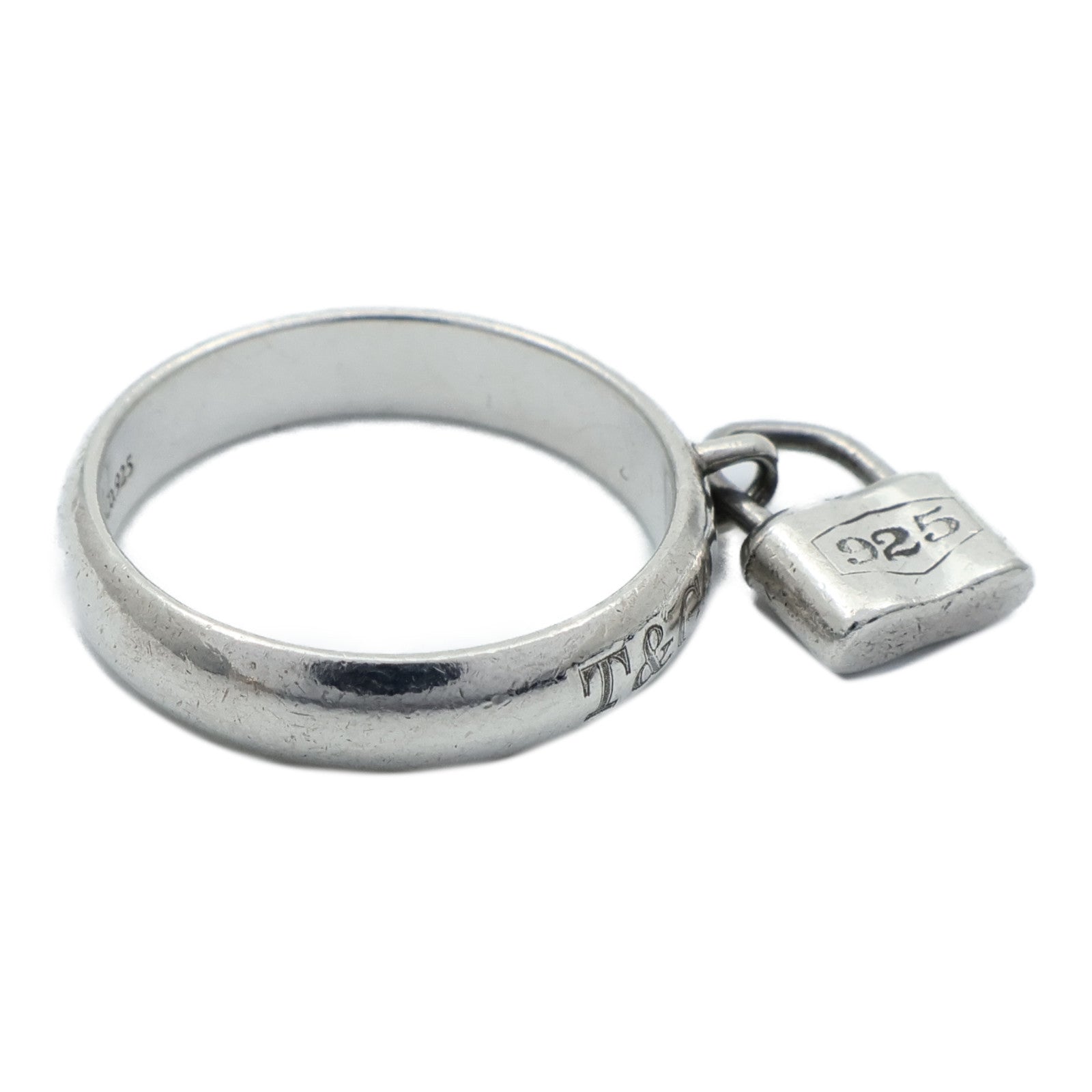 TIFFANY＆CO 【激減優惠】925/837純銀Lock Ring戒指US#5.75