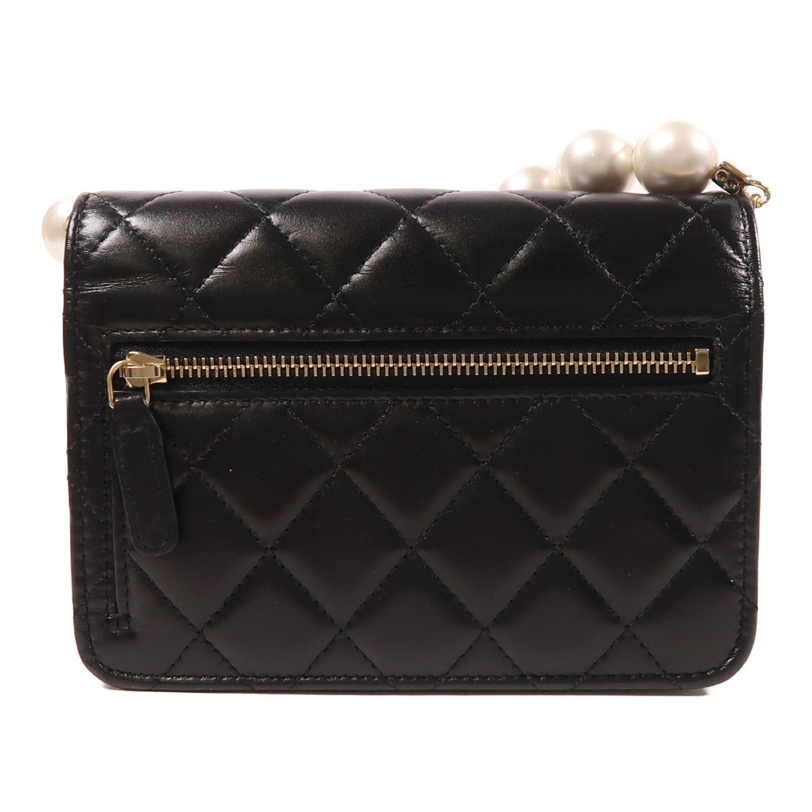 CHANEL 【激減優惠】牛皮皮革Wallet On Chain金扣肩背袋