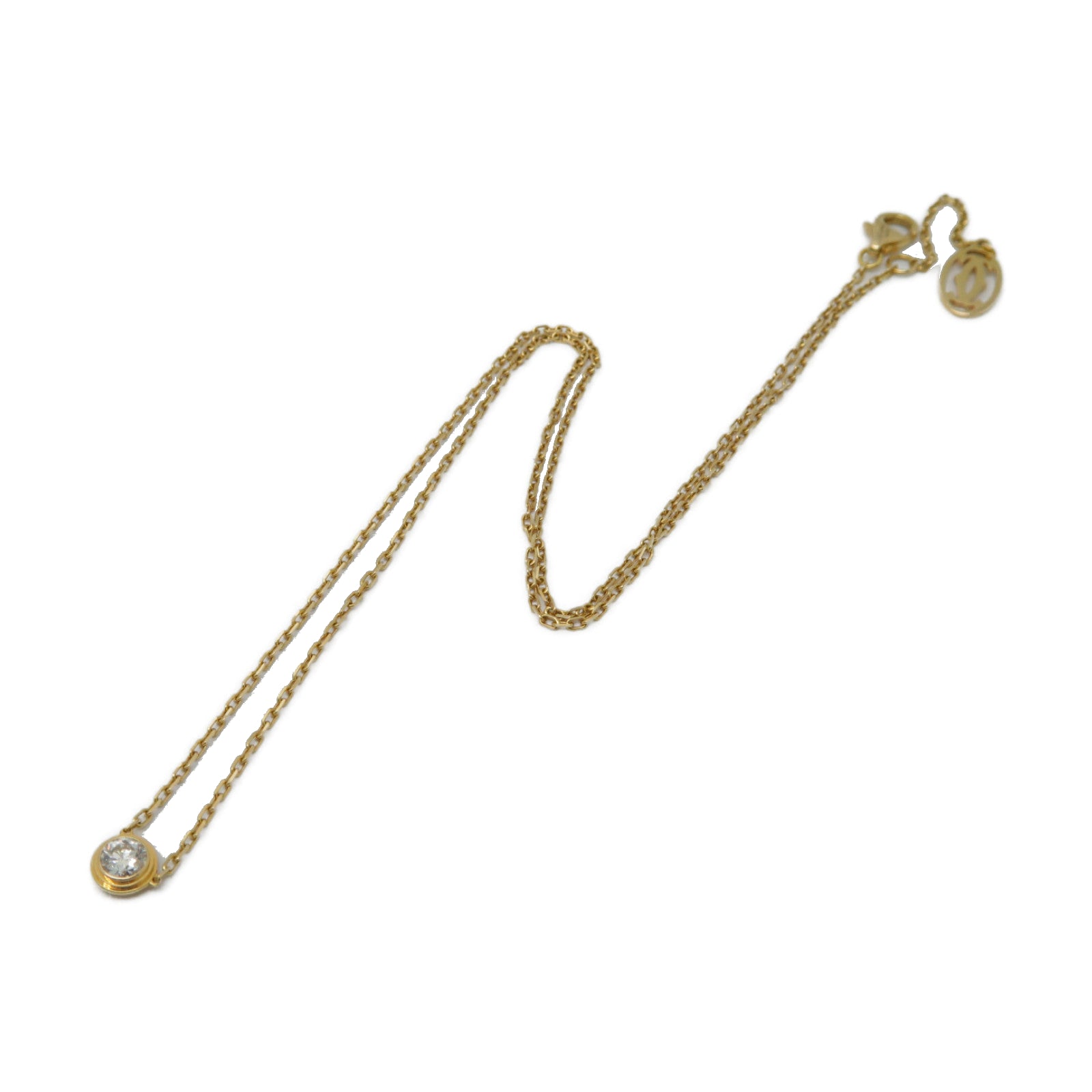 CARTIER 【激減優惠】18K玫瑰金Cartier d'Amour 0.18ct鑽石項鍊