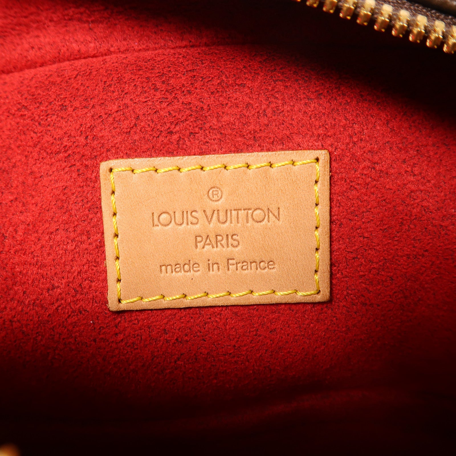 LOUIS VUITTON Monogram Excentri-cite金扣手挽袋棕色