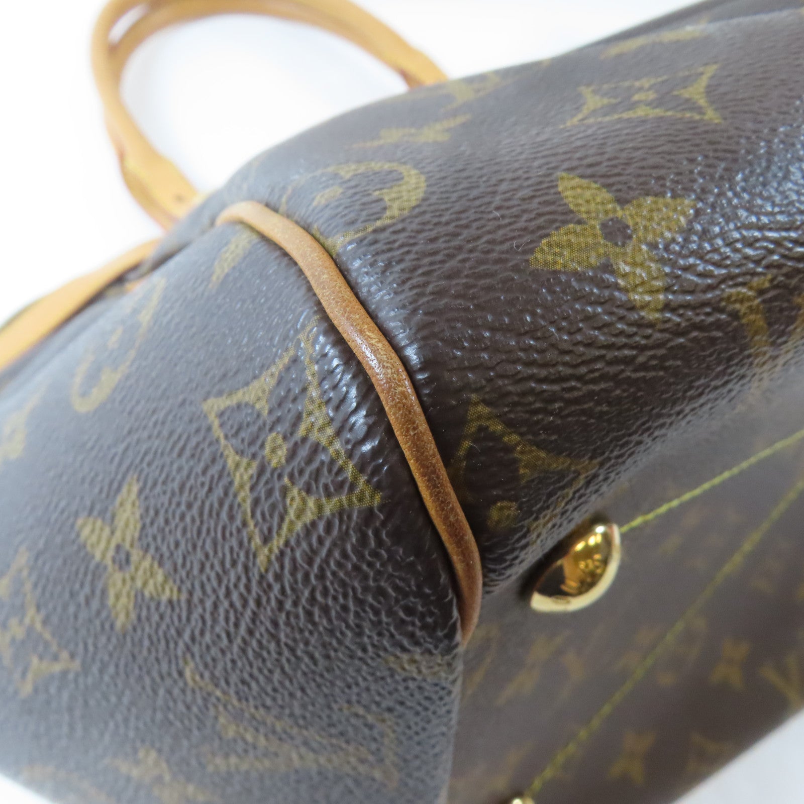 LOUIS VUITTON Monogram Tivoli GM金扣手挽袋啡色