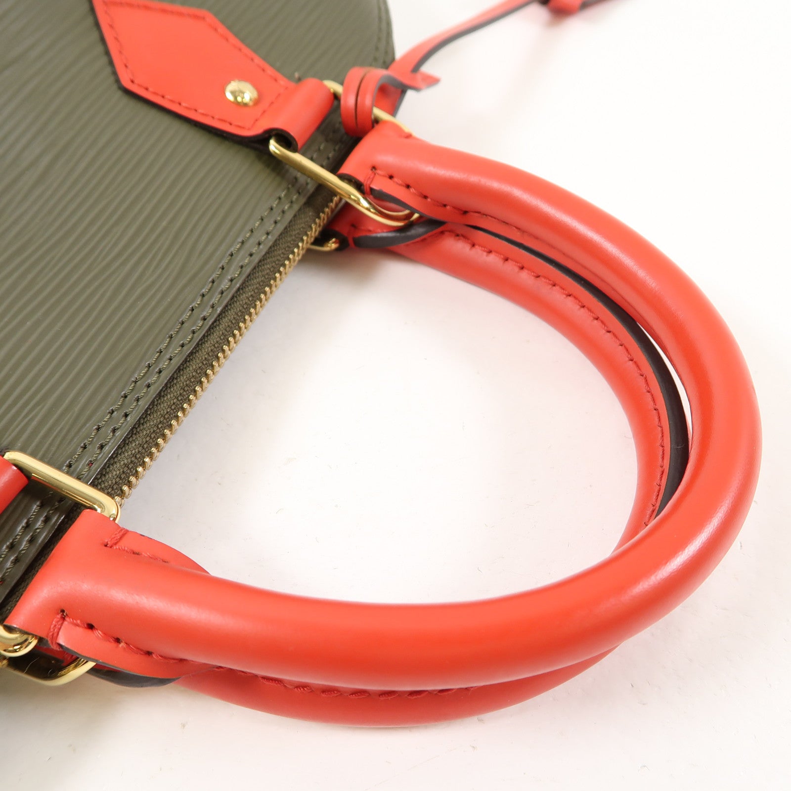 LOUIS VUITTON Epi Alma PM金扣手挽袋綠色/紅色/黑色