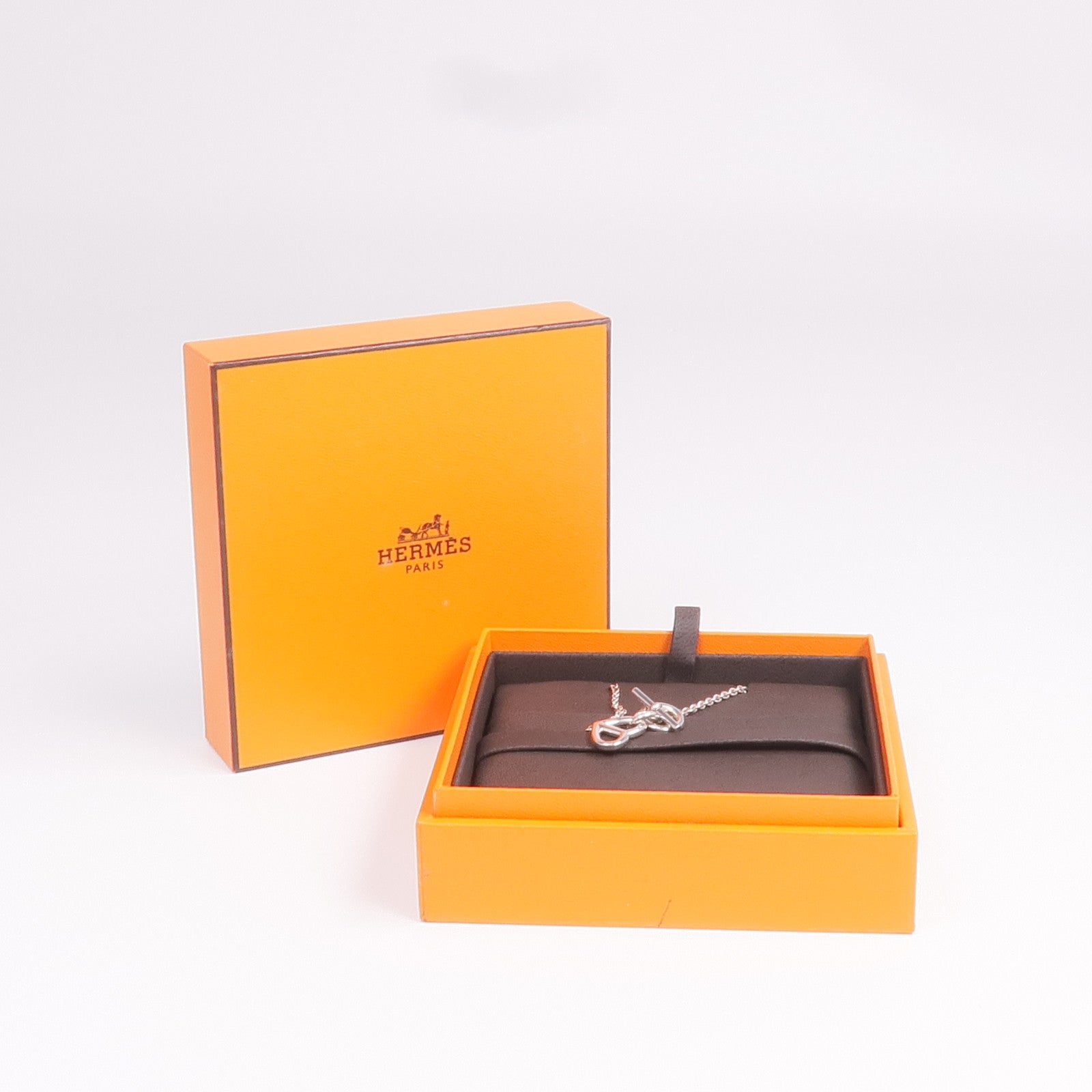 HERMES 925純銀Cache Coeur Amulette Pendant項鍊