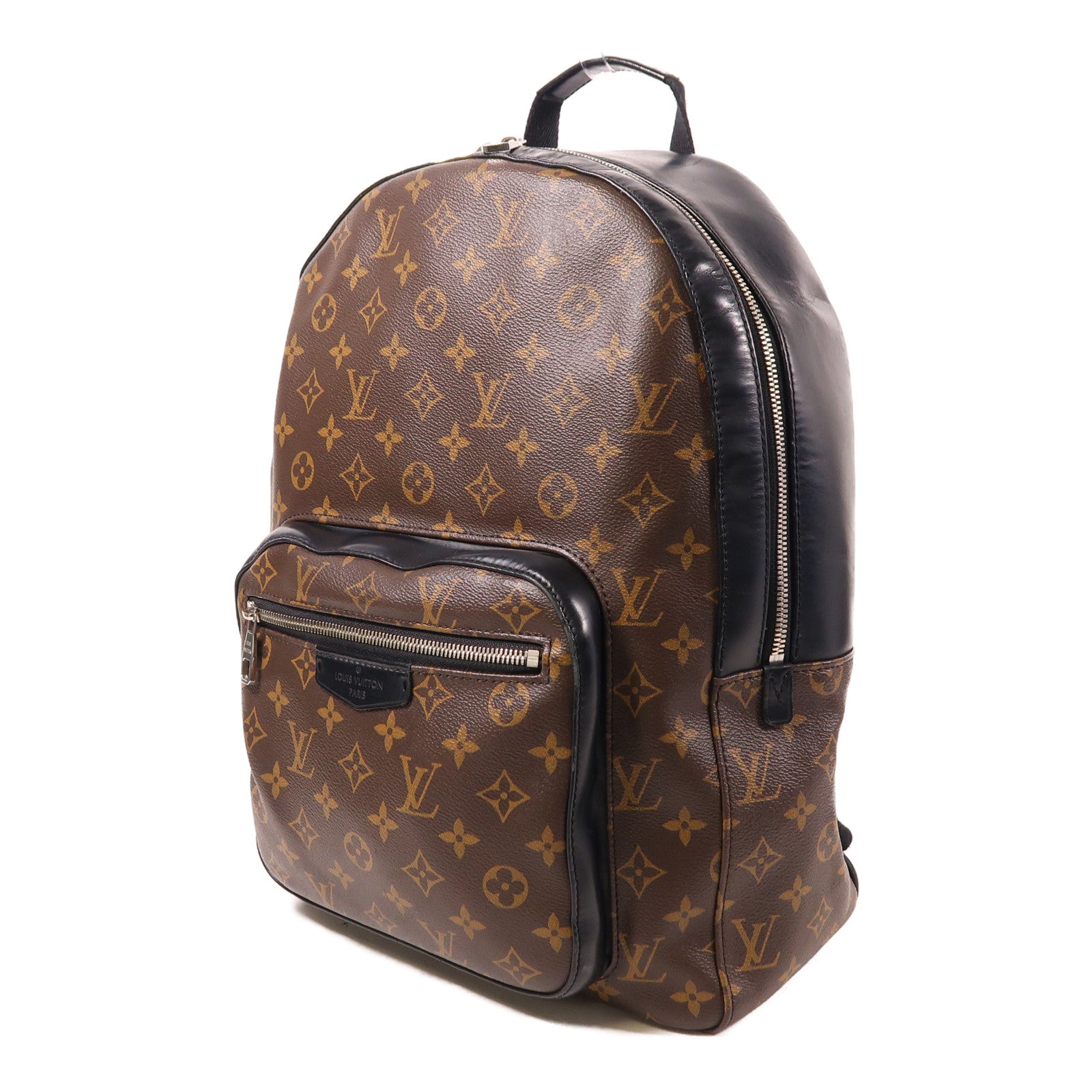 LOUIS VUITTON Monogram Macassar Josh Backpack銀扣背包