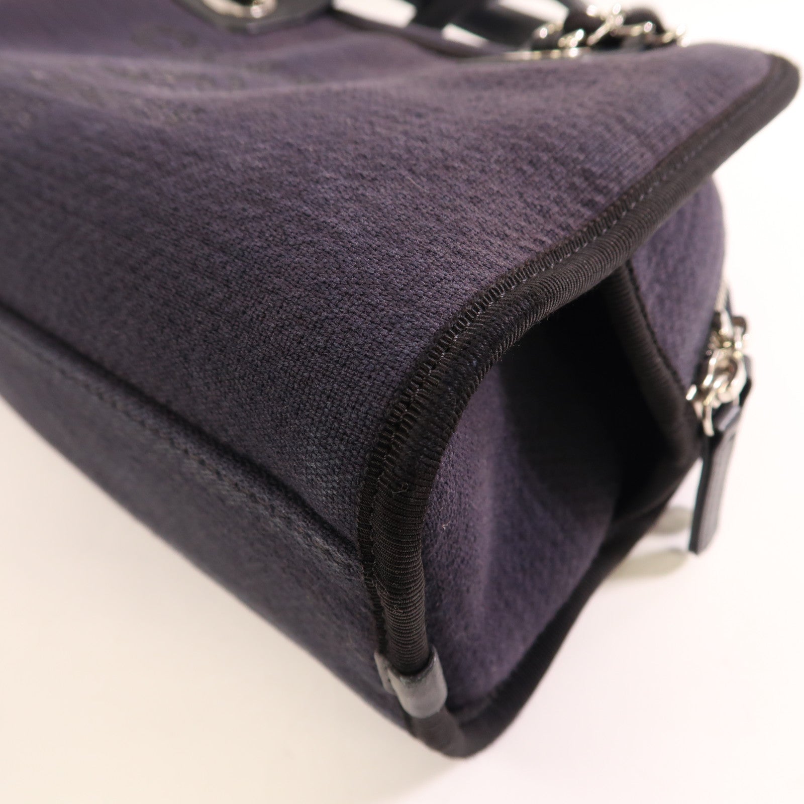 CHANEL 帆布Chain Shoulder手挽肩背兩用袋