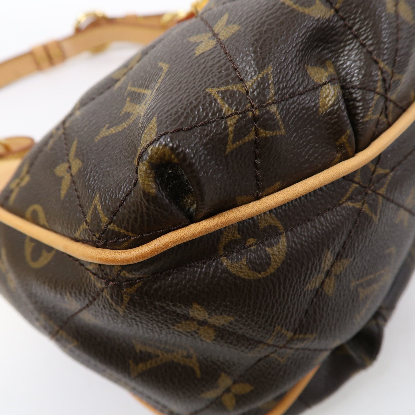 LOUIS VUITTON 【激減優惠】Monogram City Bag PM金扣肩背袋啡色