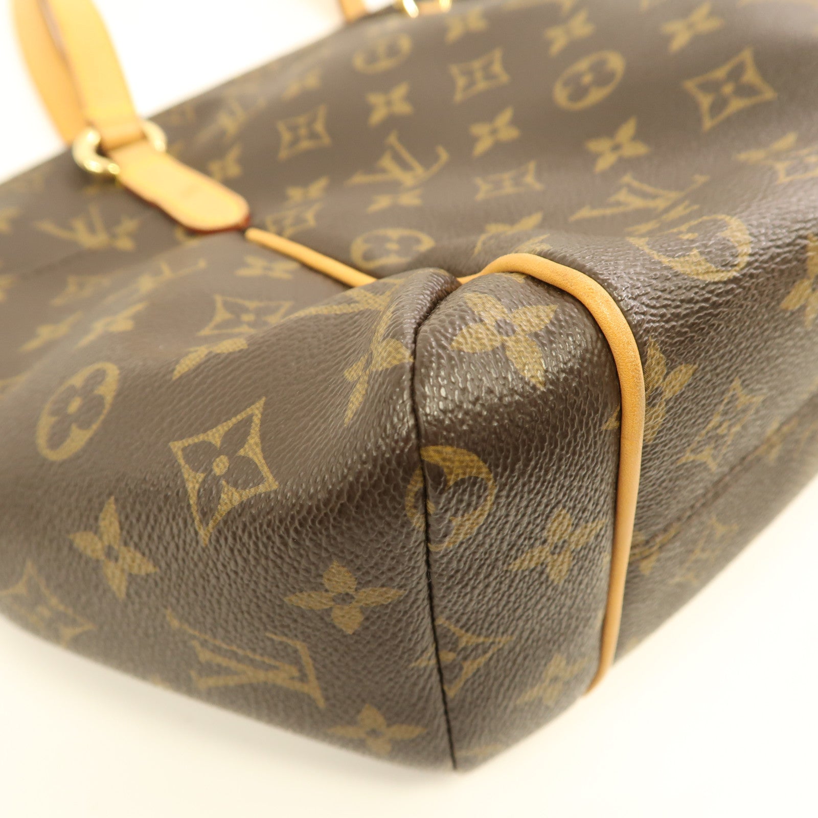 LOUIS VUITTON Monogram Totally MM金扣肩背袋棕色