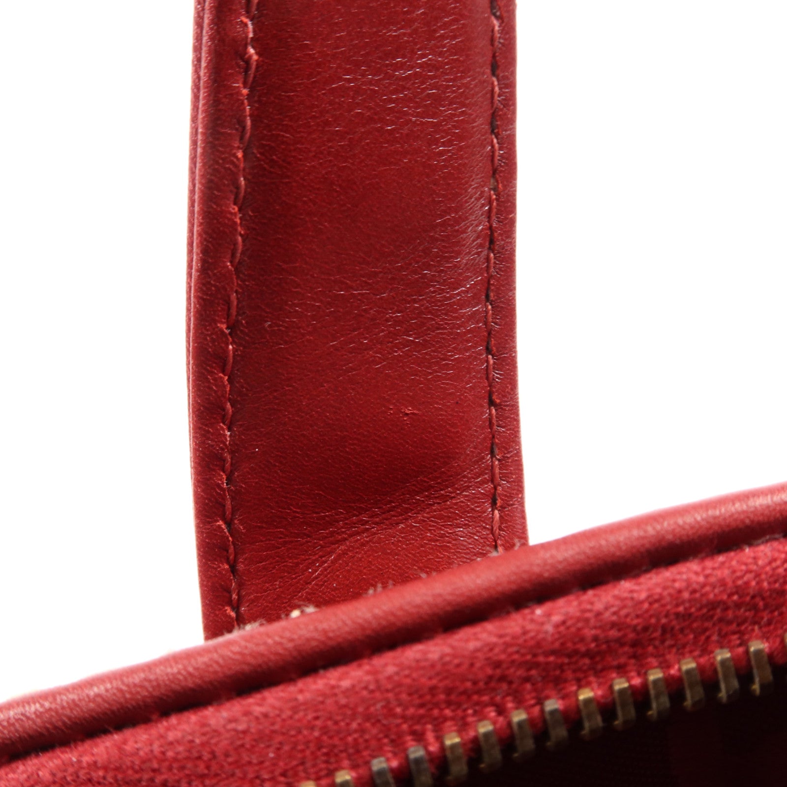 CHANEL 牛皮皮革Handbag金扣手挽袋