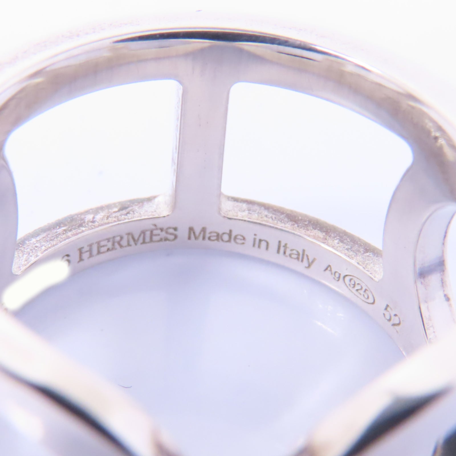 HERMES 925純銀Ever Chaine D'ancre Ring戒指Hermes#52 US#6