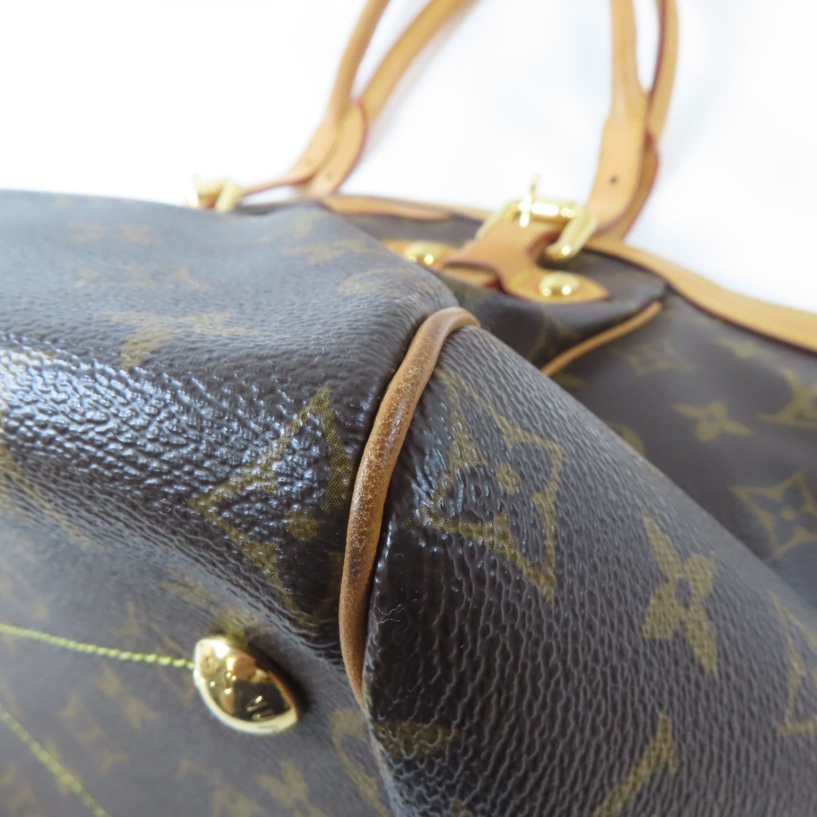 LOUIS VUITTON Monogram Tivoli GM金扣手挽袋啡色