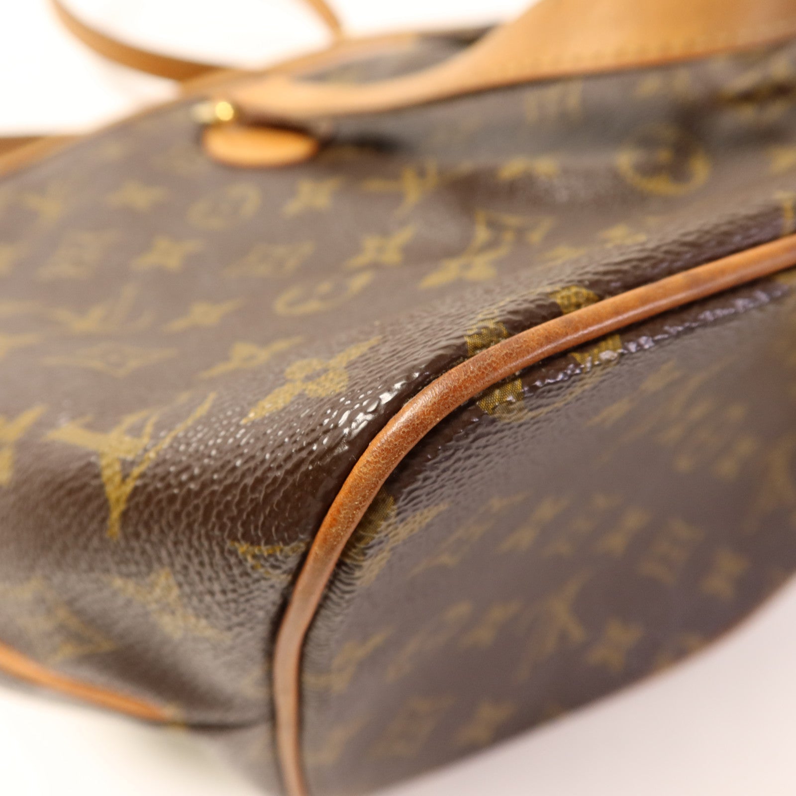 LOUIS VUITTON Monogram Palermo PM金扣手挽肩背兩用袋棕色