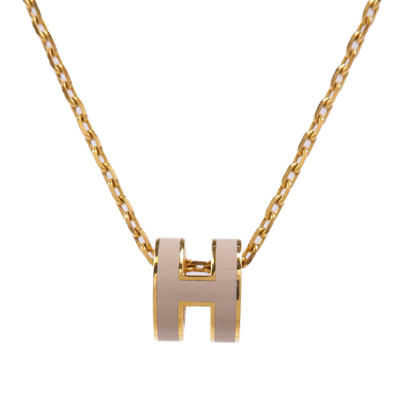HERMES 金屬Mini Pop H項鍊Chai