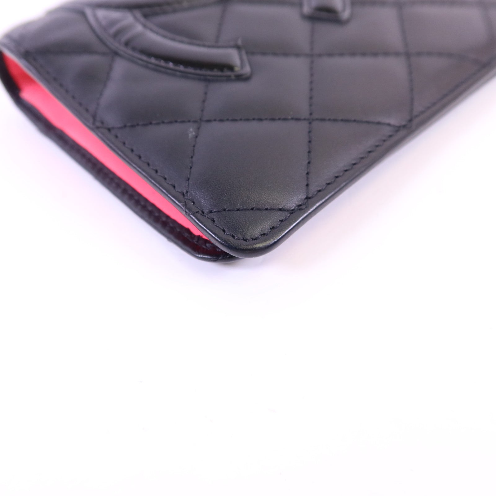 CHANEL 牛皮皮革Cambon Long Wallet銀扣長錢包