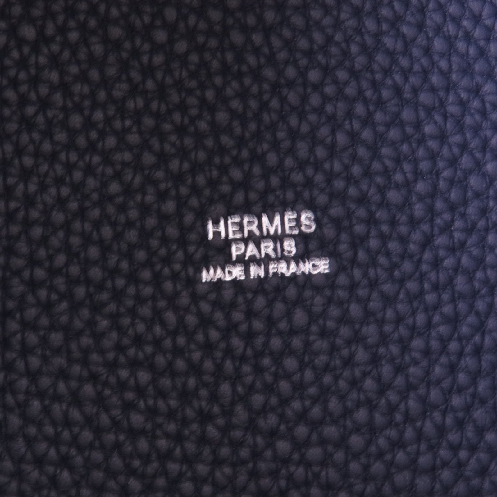 HERMES Clemence皮革Picontin PM銀扣手挽袋