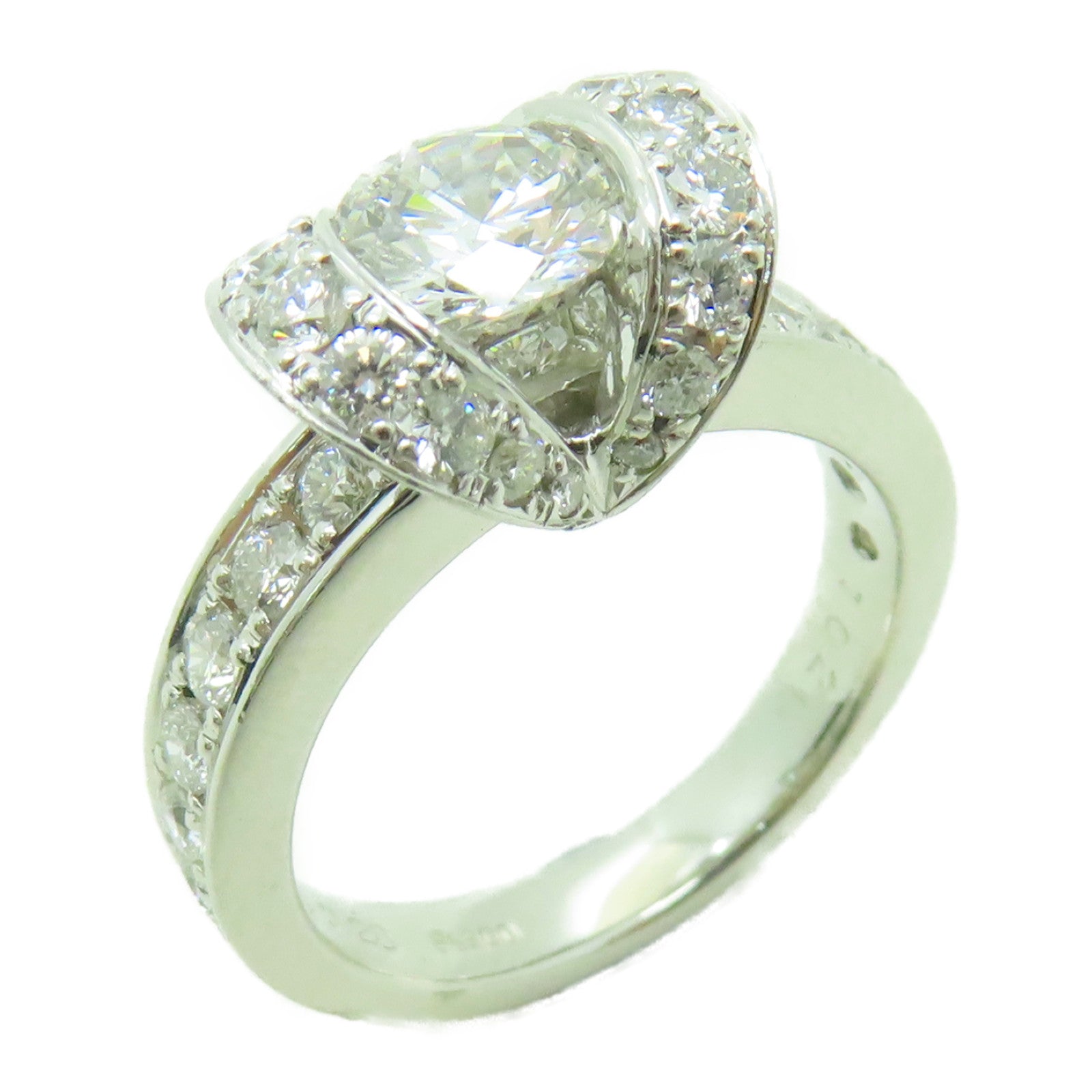 JEWELRY **【激減優惠】PT900鉑金Diamond Ring 1.02ct/0.728ct鑽石戒指US#5.75